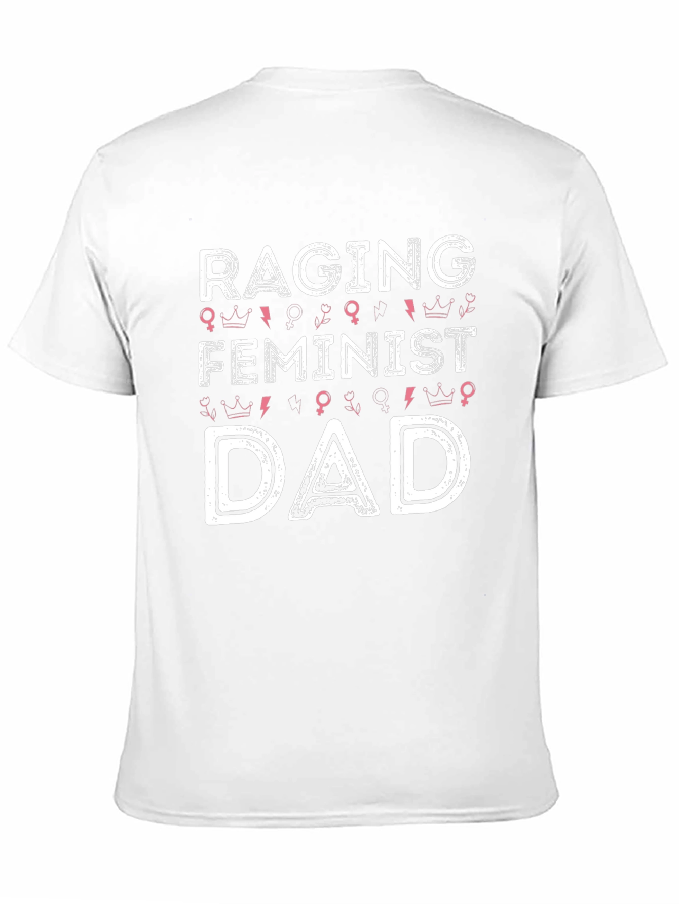 Raging Feminist Dad Graphic Tee - Black Cotton T-Shirt