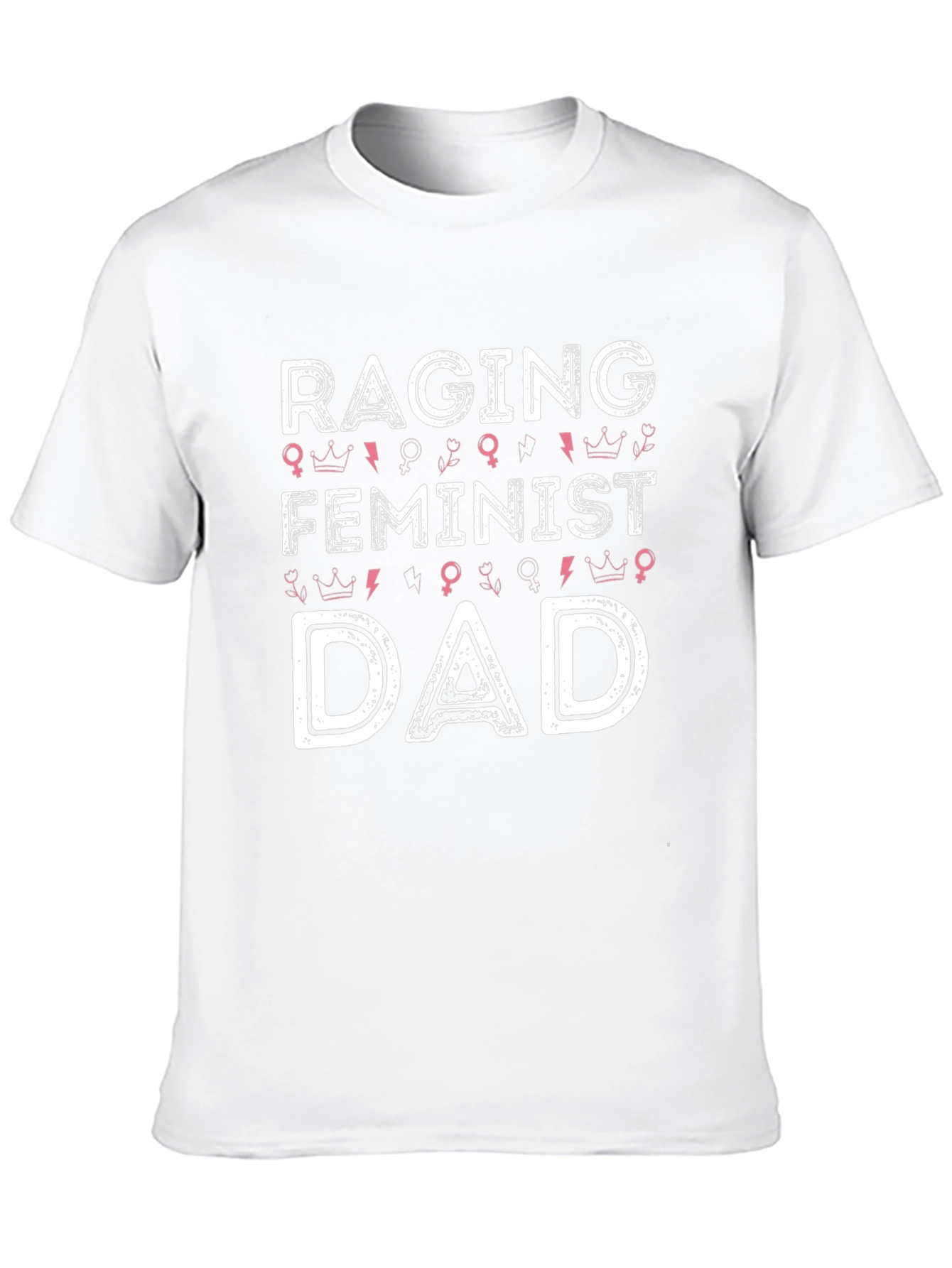 Raging Feminist Dad Graphic Tee - Black Cotton T-Shirt