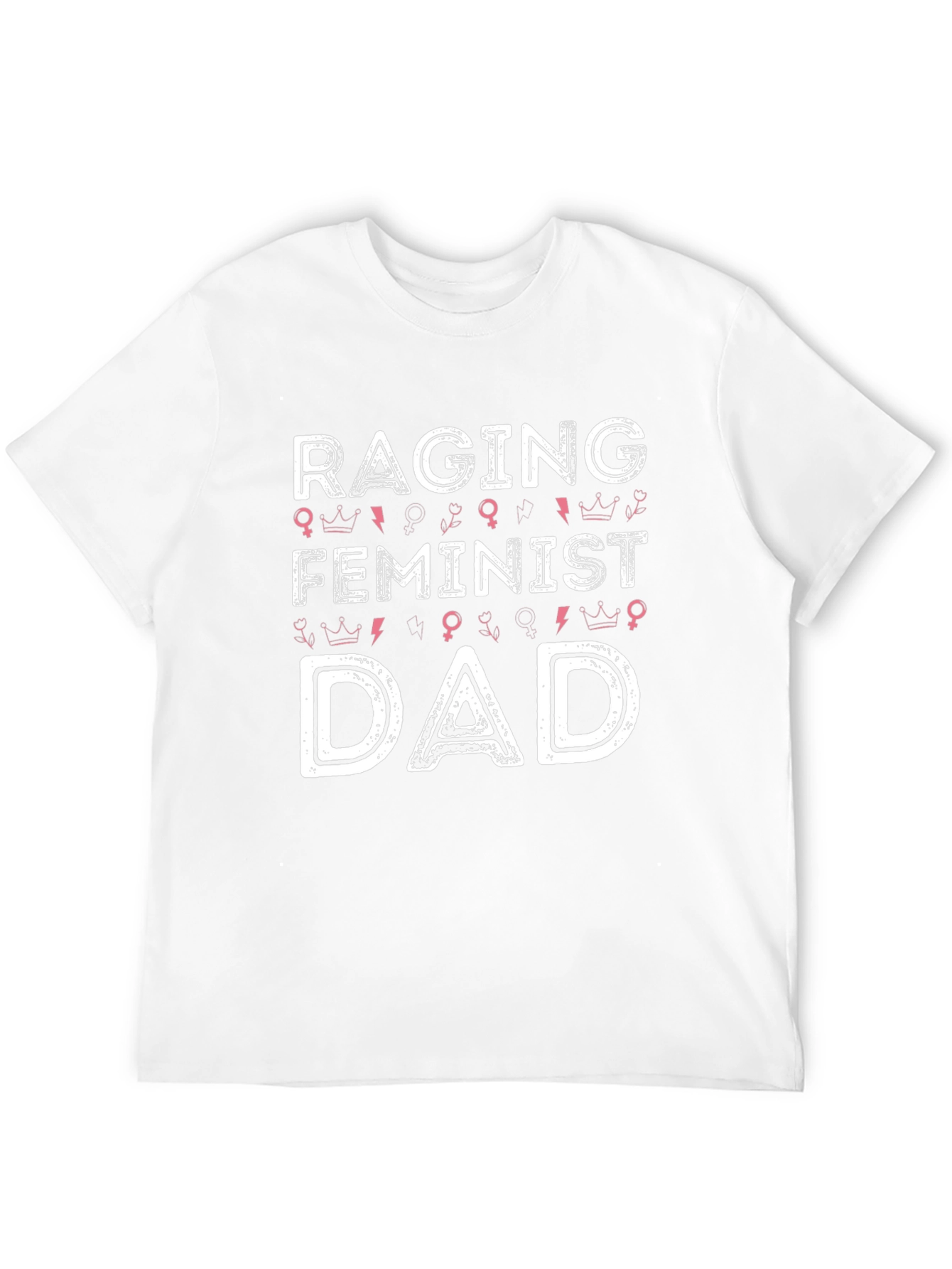 Raging Feminist Dad Graphic Tee - Black Cotton T-Shirt