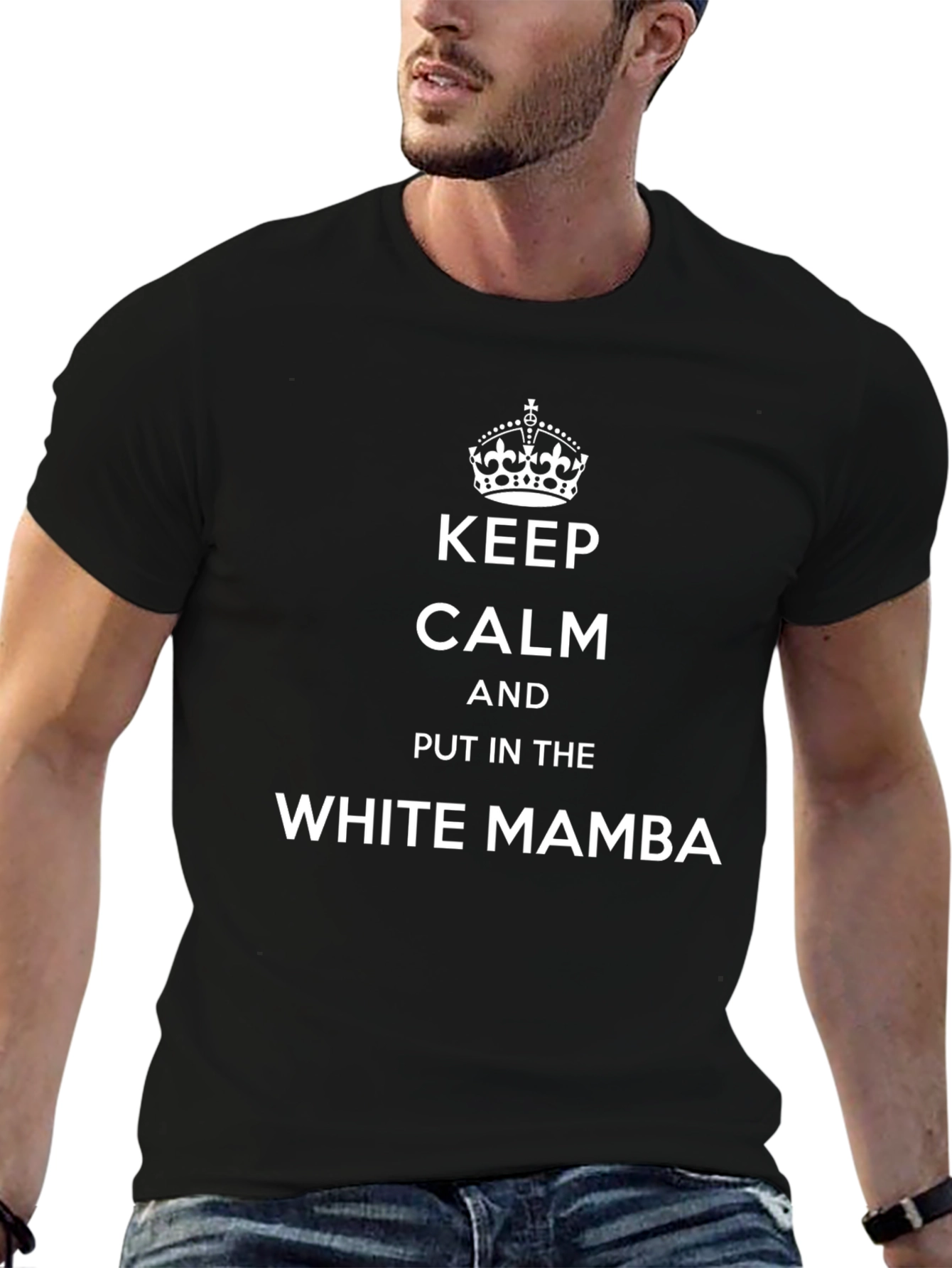 Keep Calm White Mamba T-Shirt