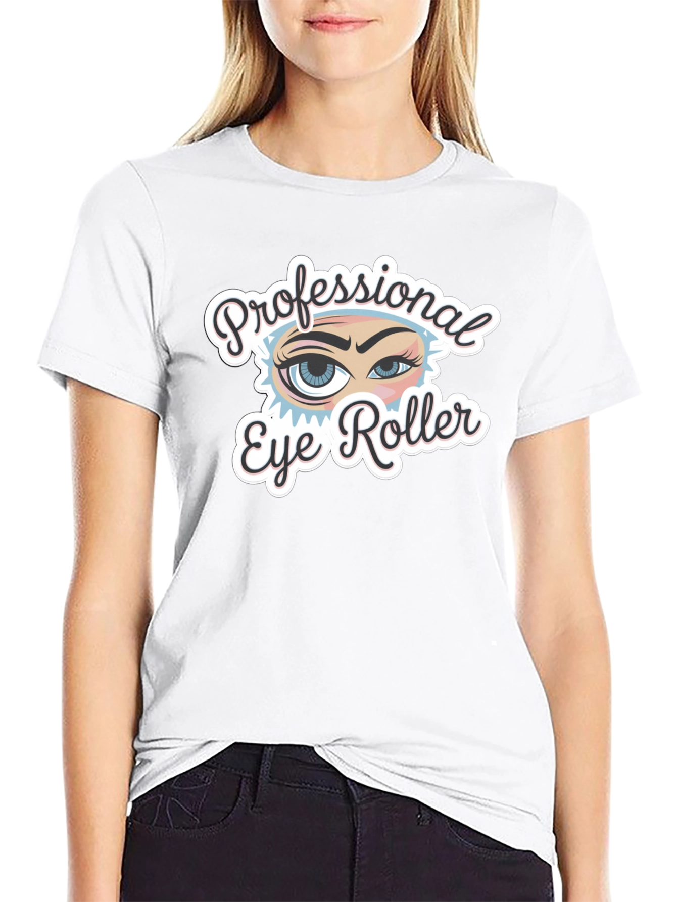 Professional Eye Roller Black T-Shirt