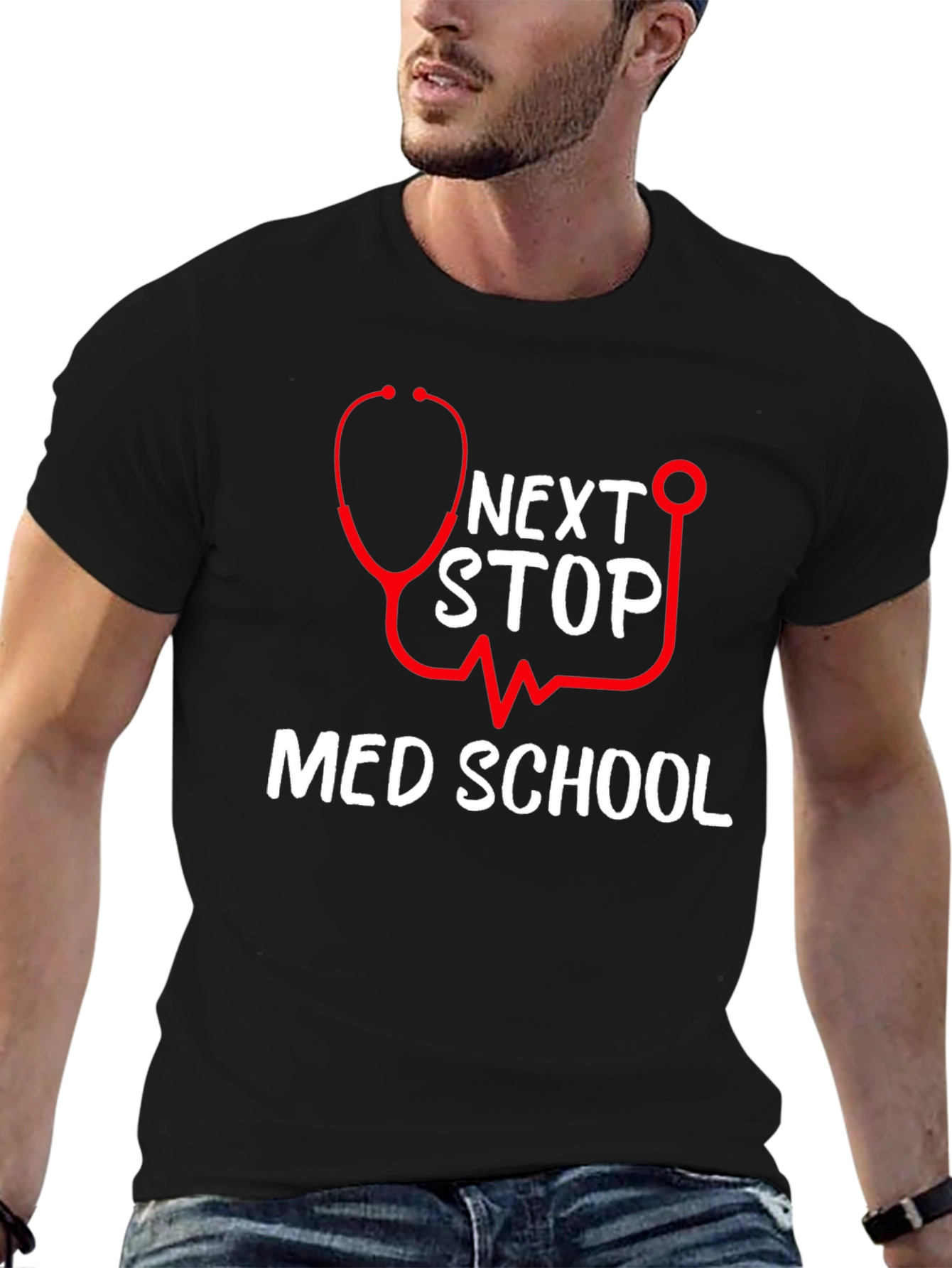 Next Stop Med School Graphic T-Shirt