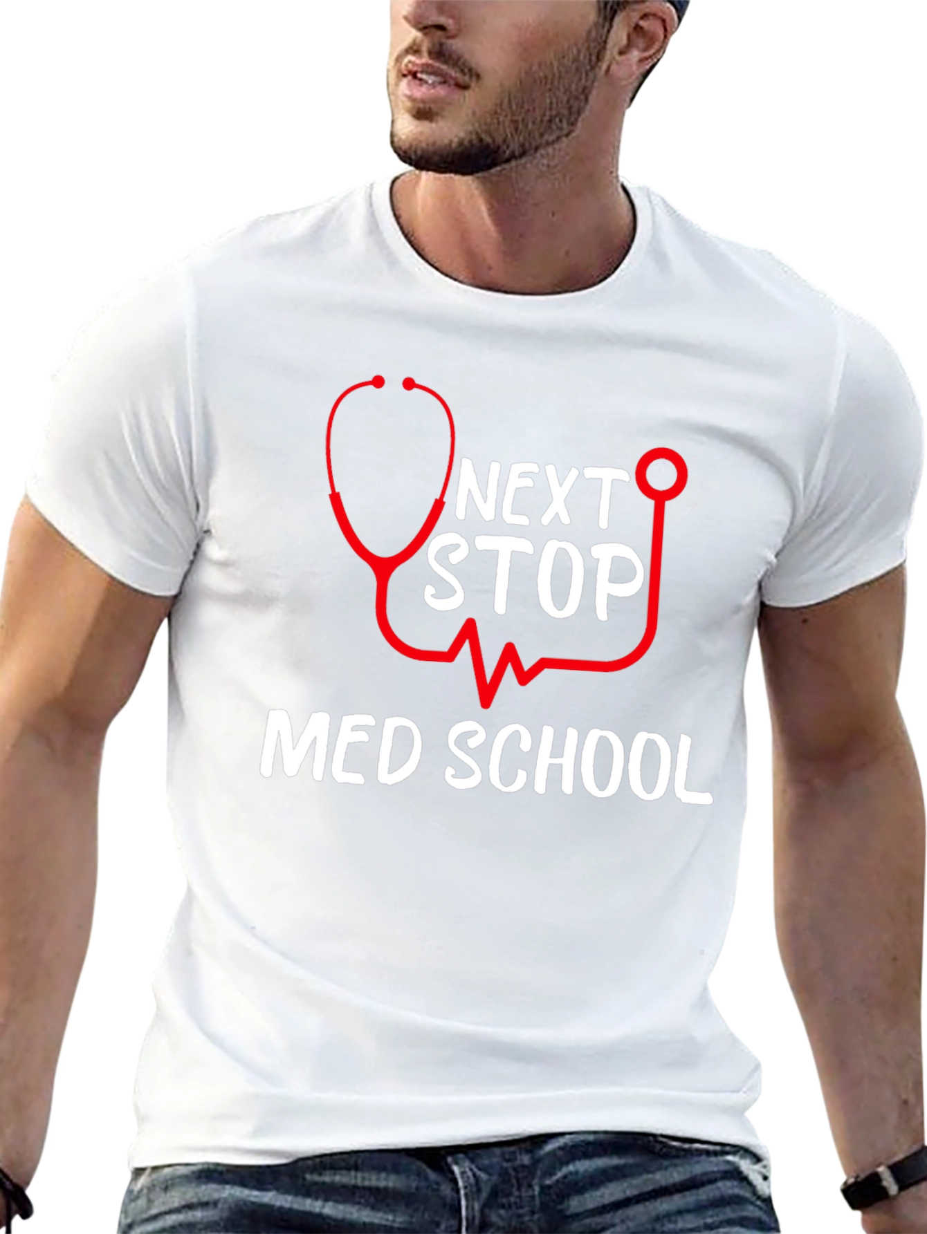 Next Stop Med School Graphic T-Shirt