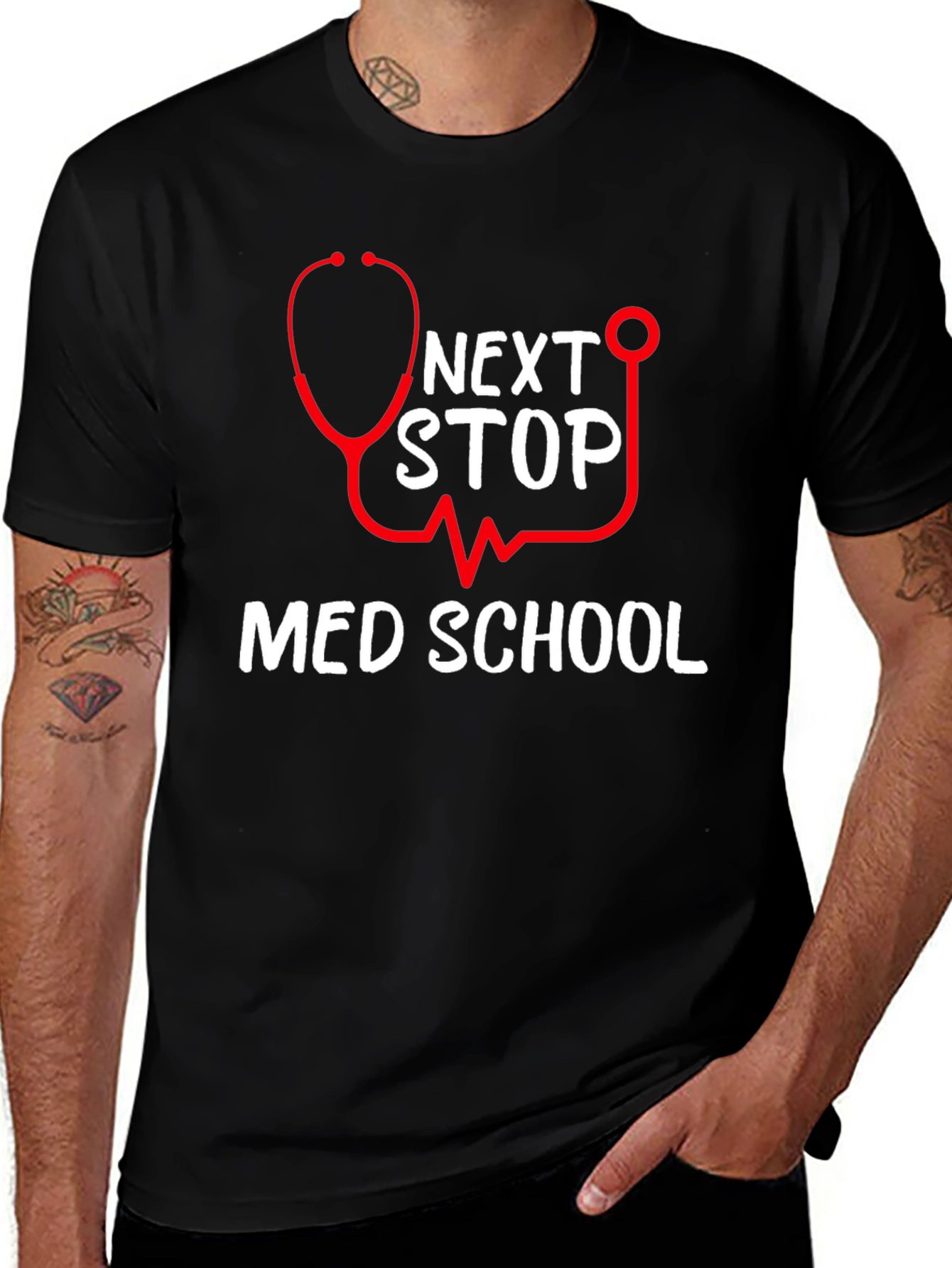 Next Stop Med School Graphic T-Shirt