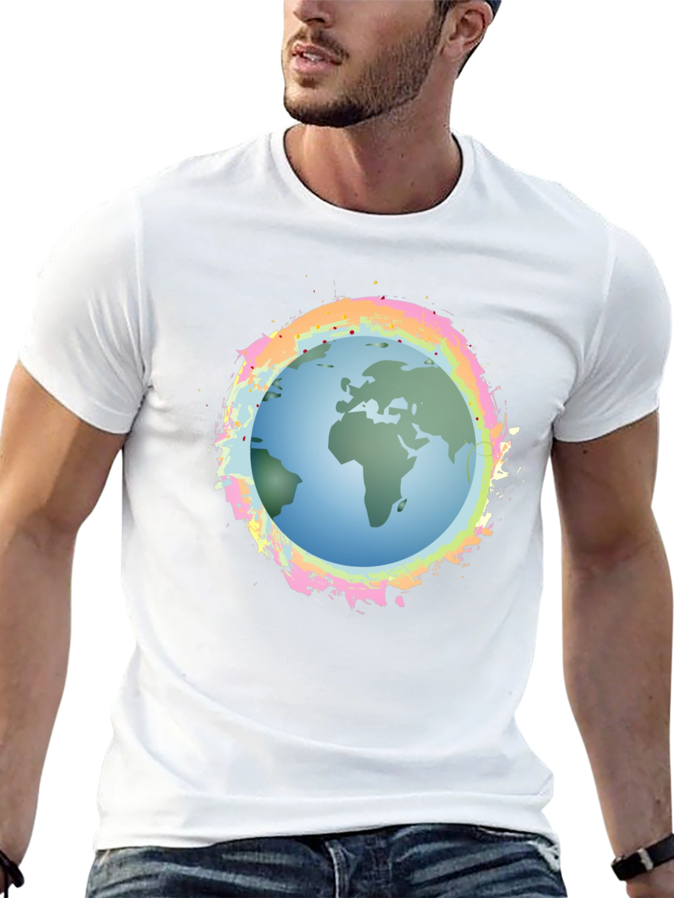 Earth Graphic Black Tee