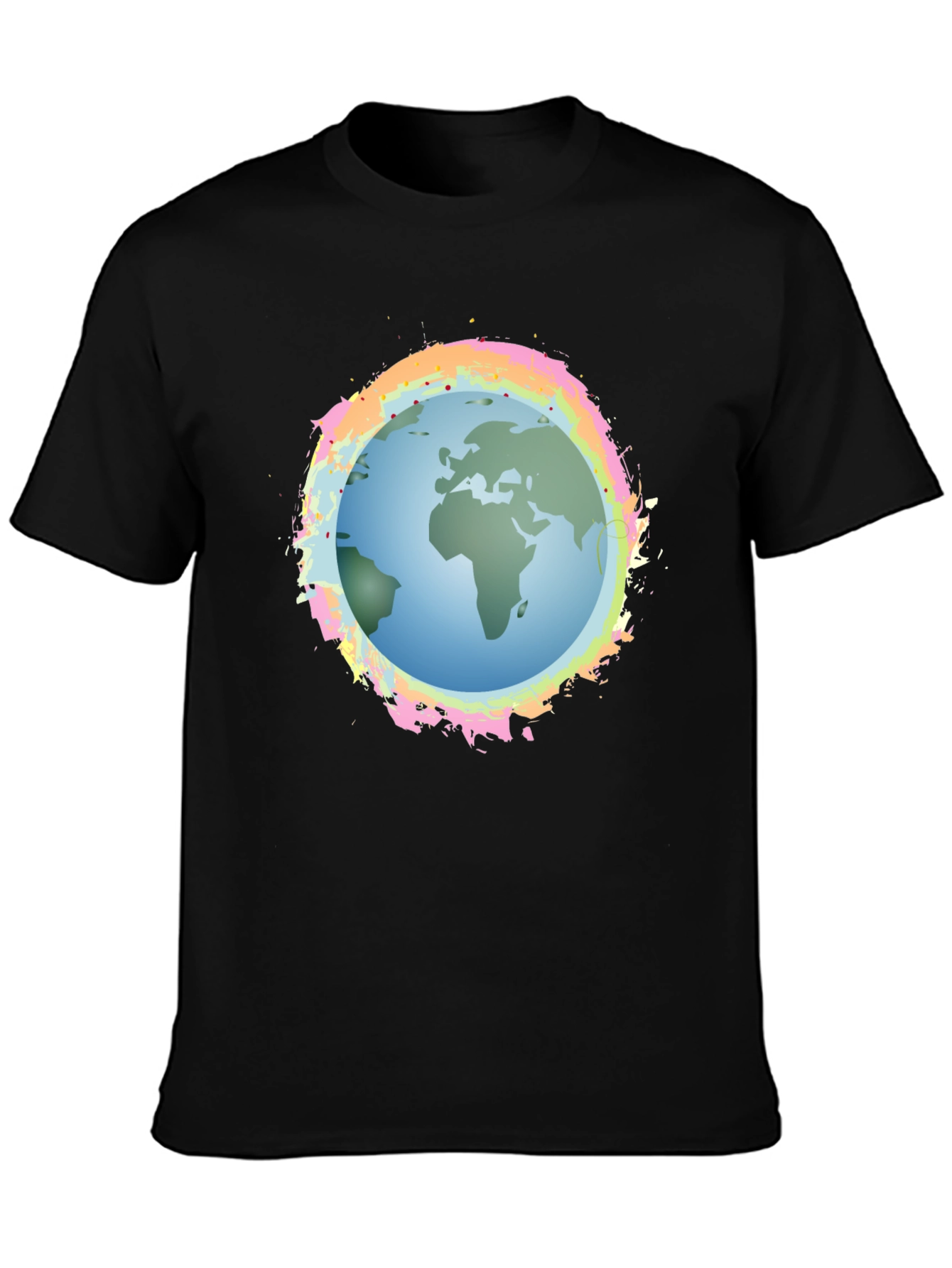 Earth Graphic Black Tee