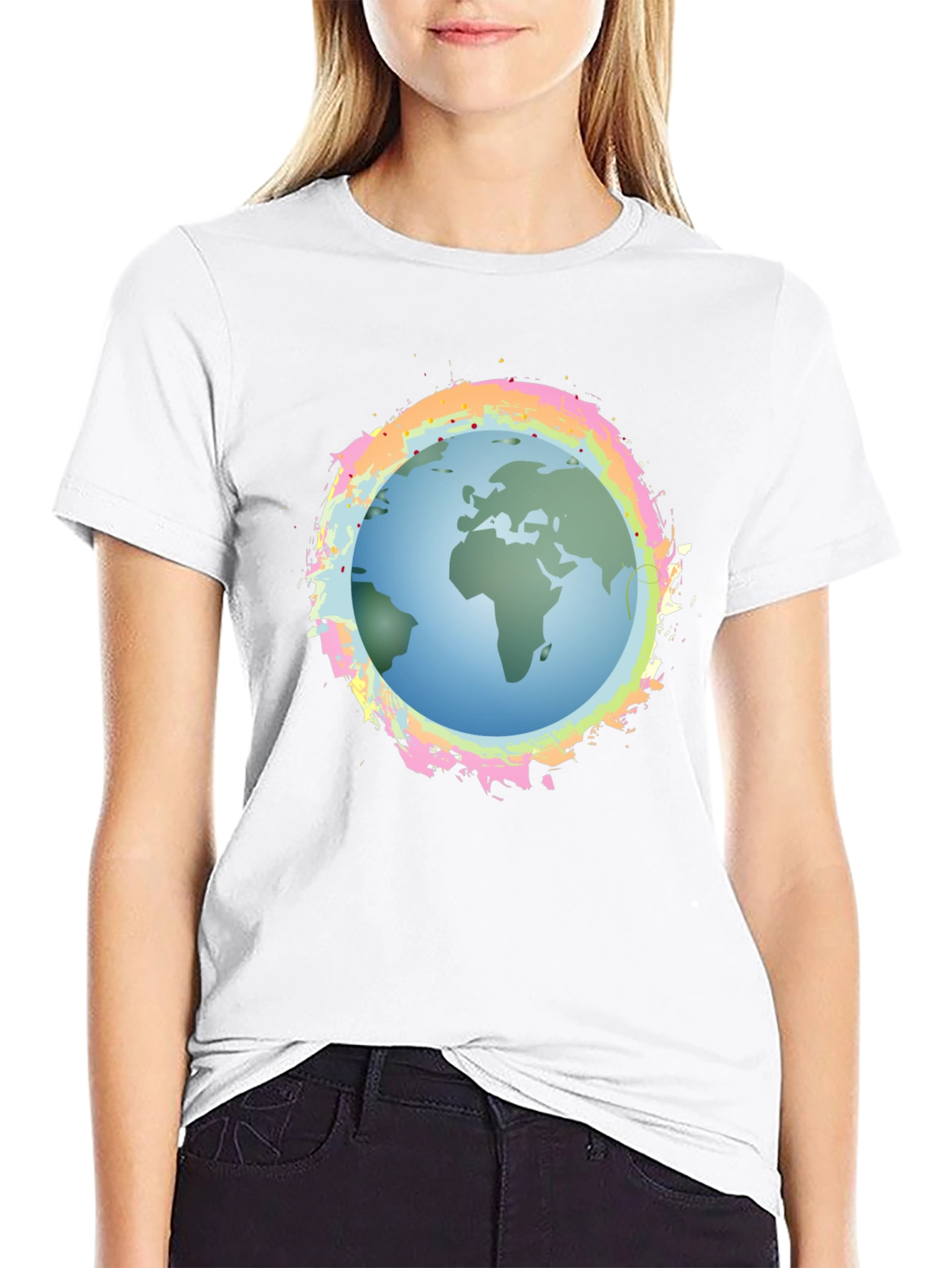 Earth Graphic Black Tee