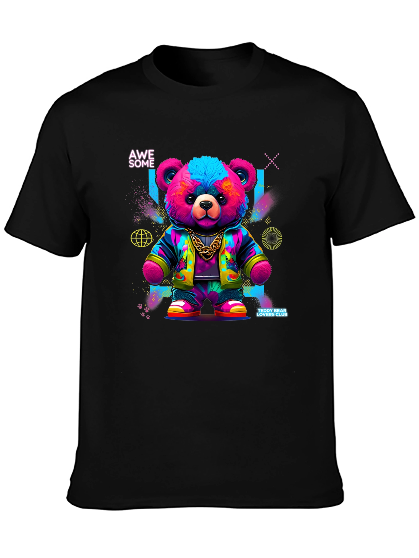 Awesome Teddy Bear Graphic T-Shirt