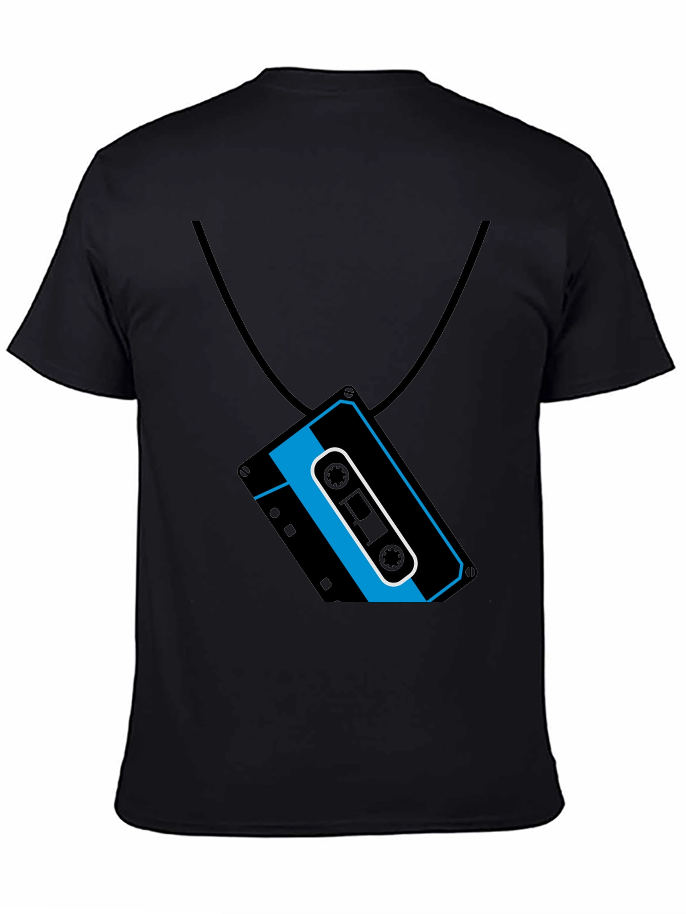 Retro Cassette Tape Necklace Graphic T-Shirt