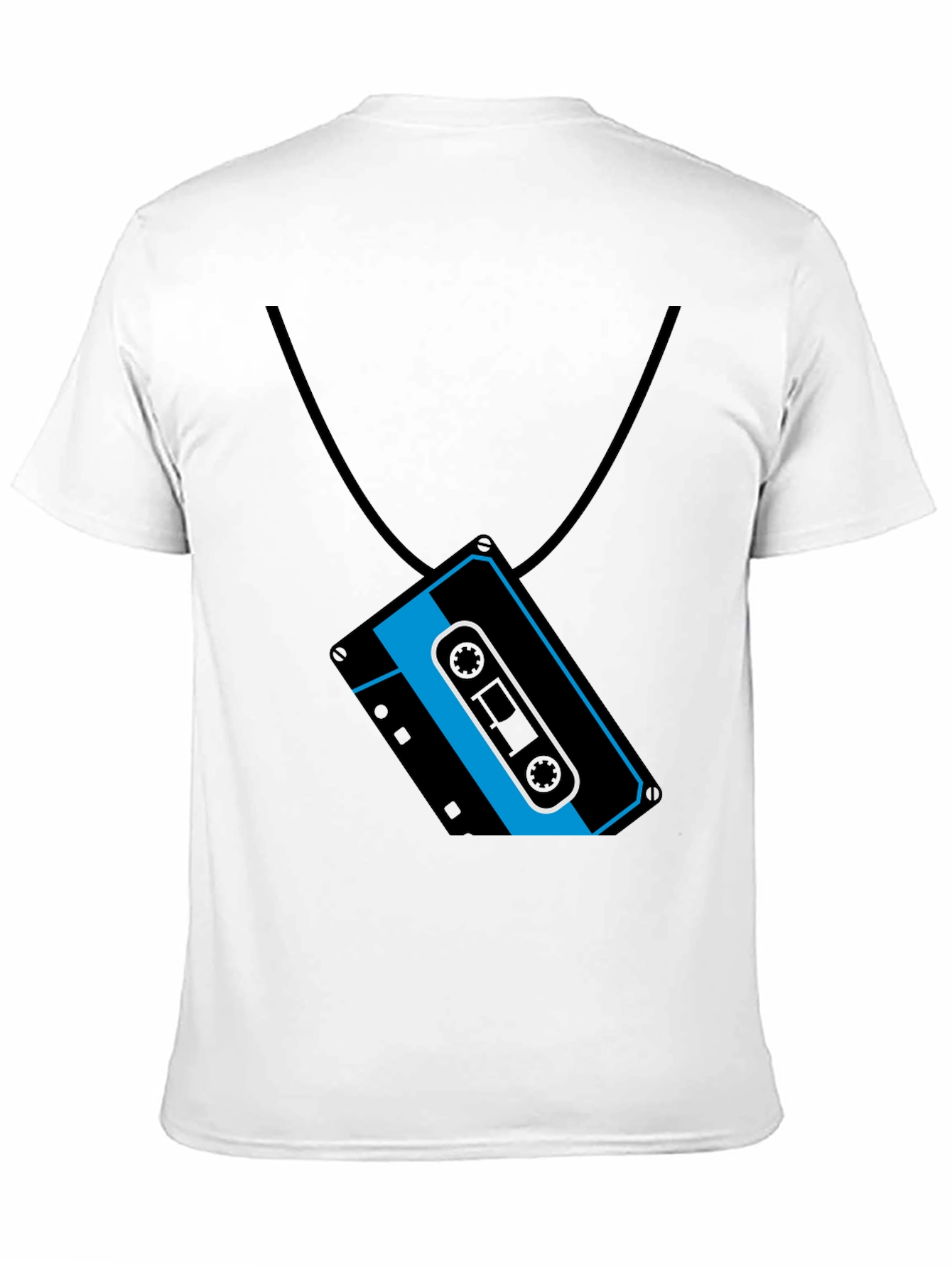 Retro Cassette Tape Necklace Graphic T-Shirt