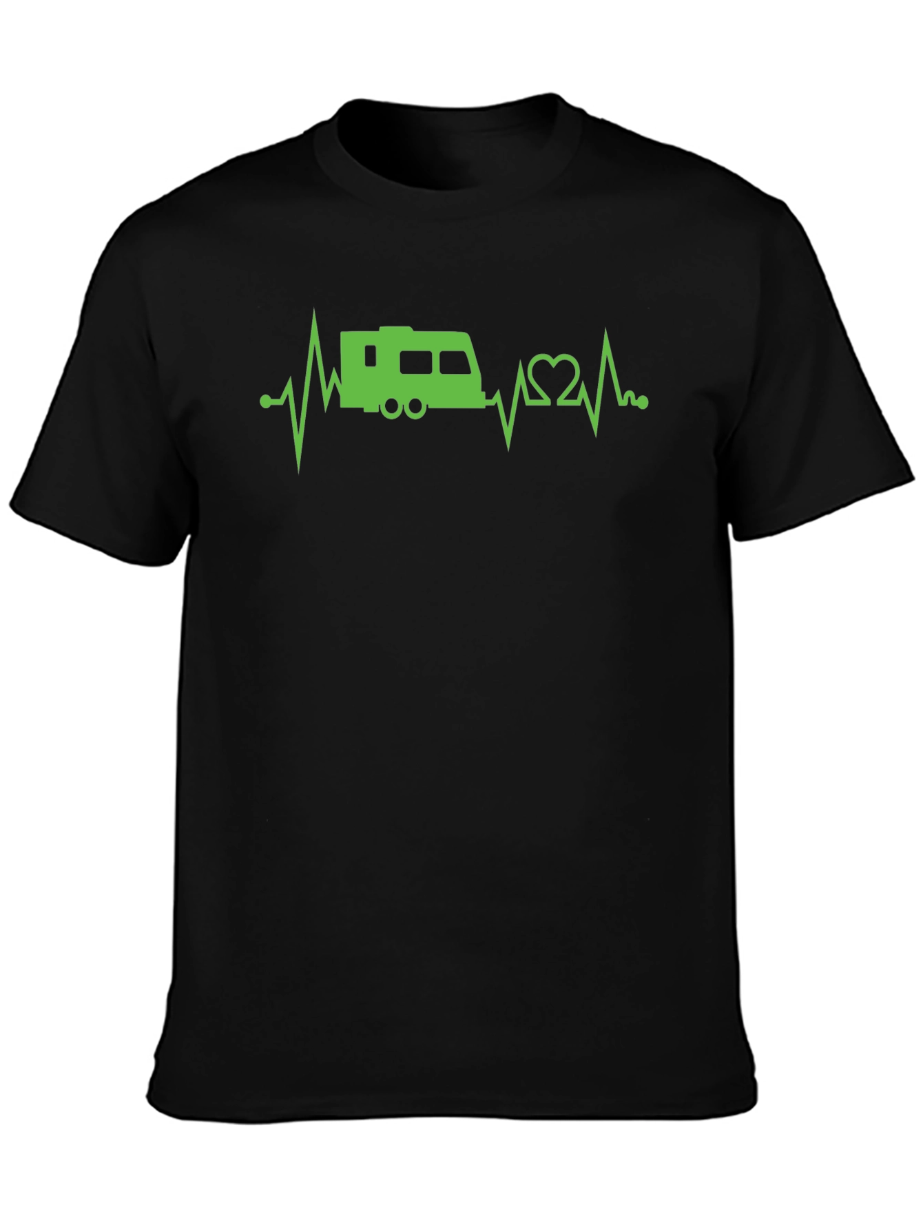 RV Heartbeat T-Shirt - Camping Adventure Tee