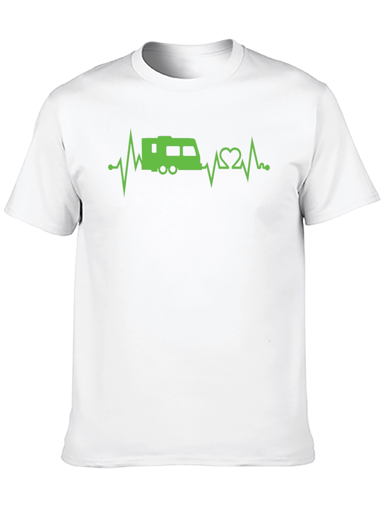 RV Heartbeat T-Shirt - Camping Adventure Tee