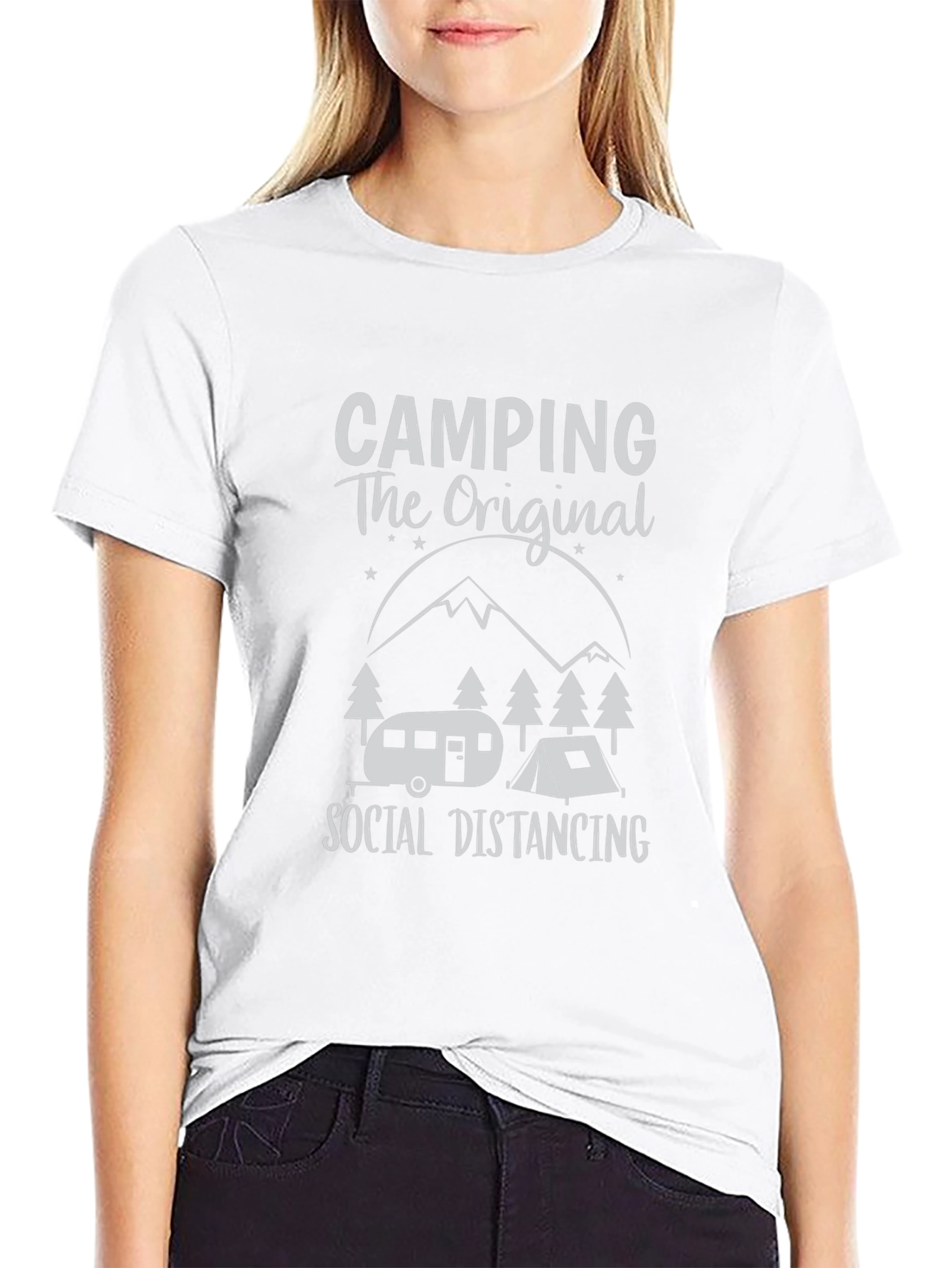 Camping The Original Social Distancing T-Shirt