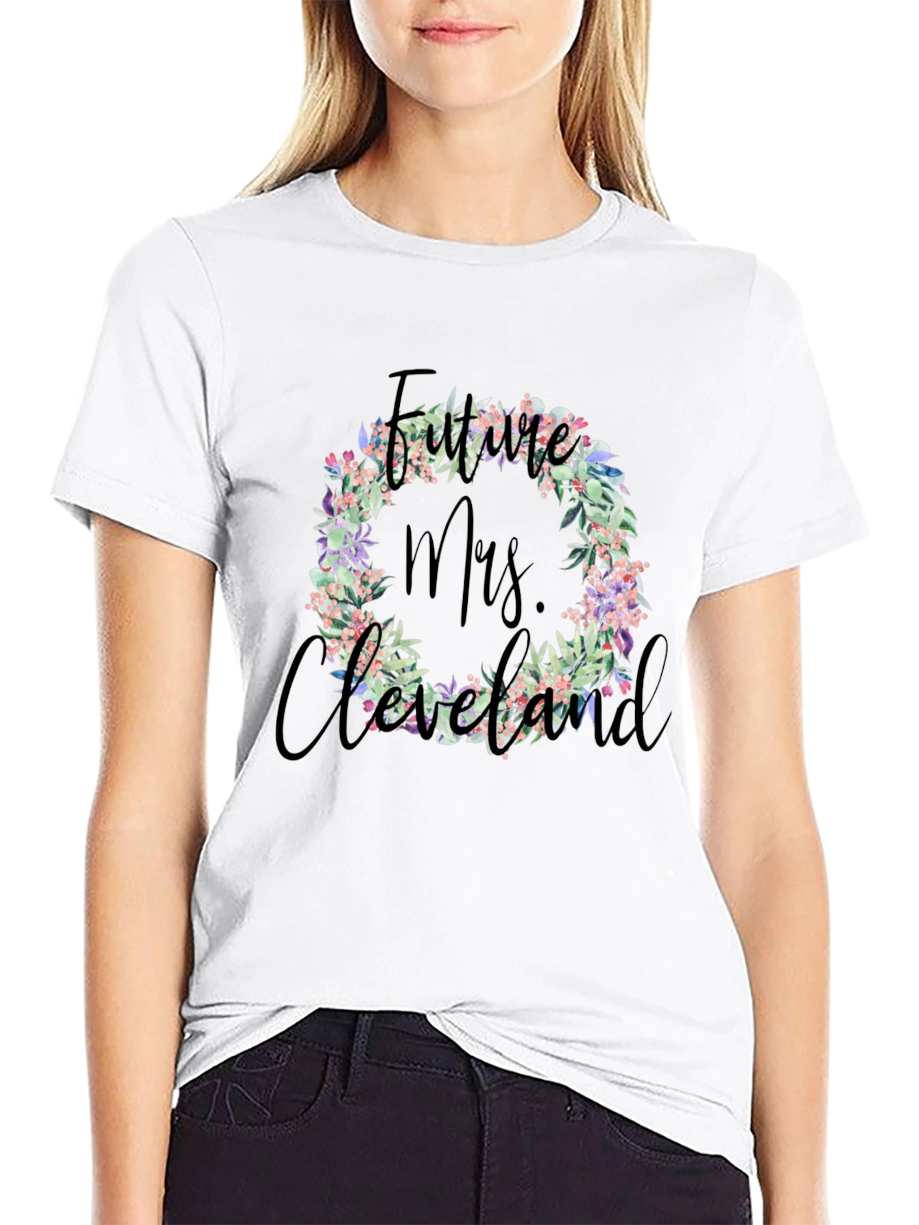 Future Mrs. Cleveland Floral T-Shirt