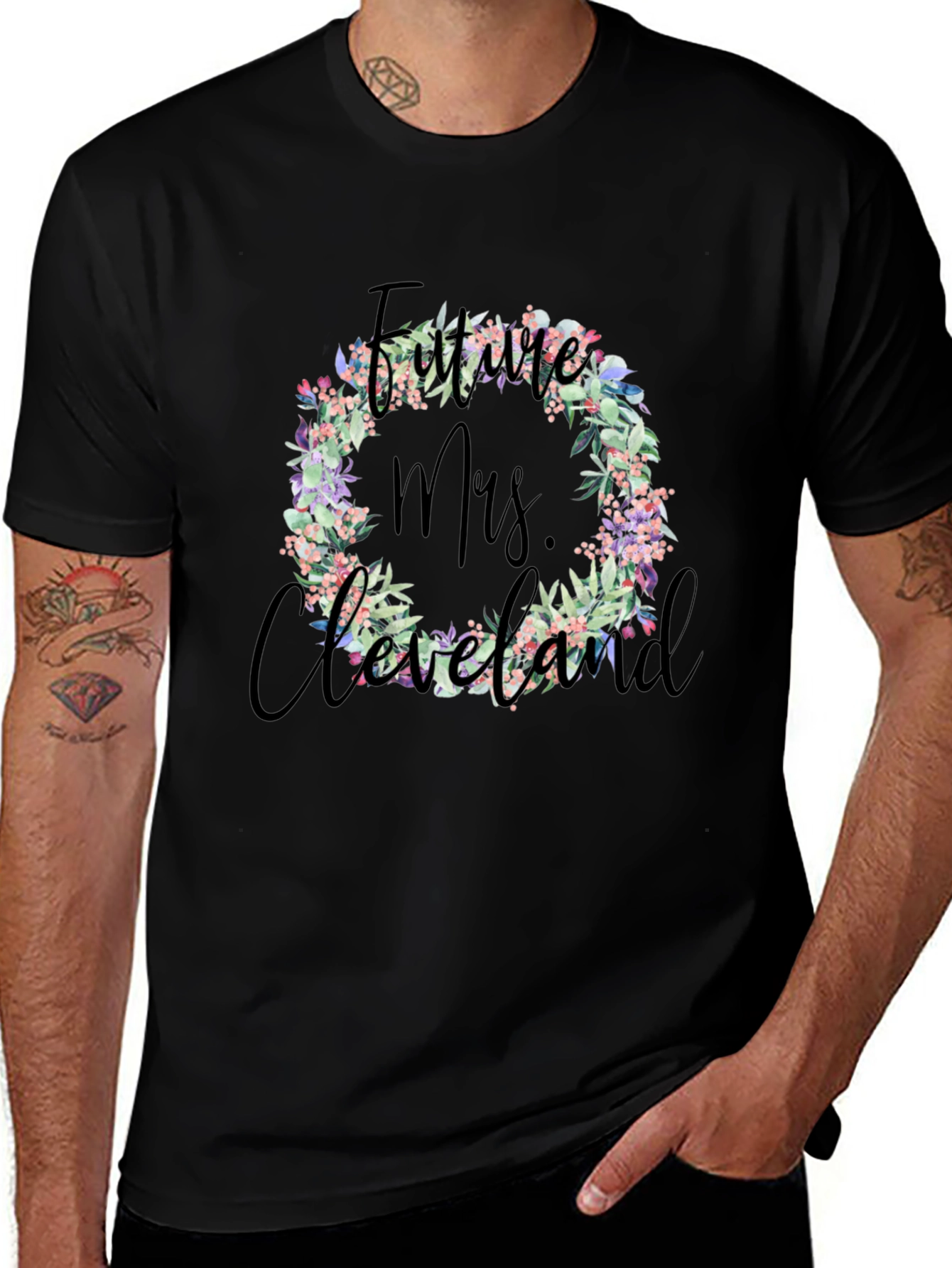 Future Mrs. Cleveland Floral T-Shirt