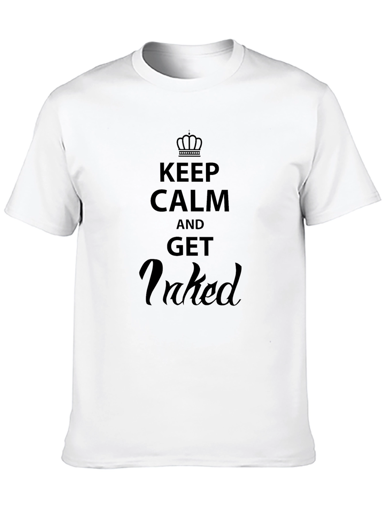 Keep Calm and Get Inked Black T-Shirt