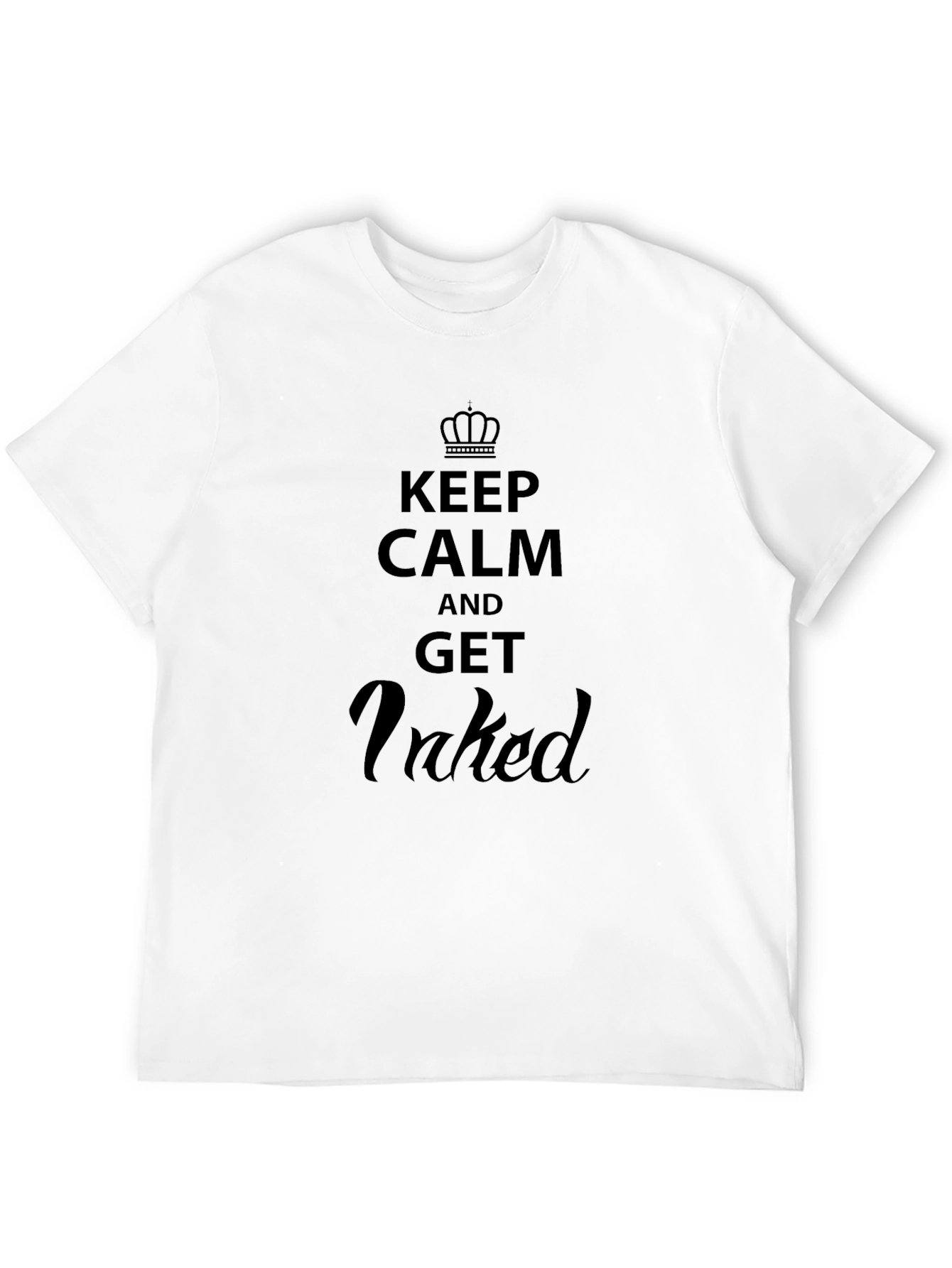 Keep Calm and Get Inked Black T-Shirt