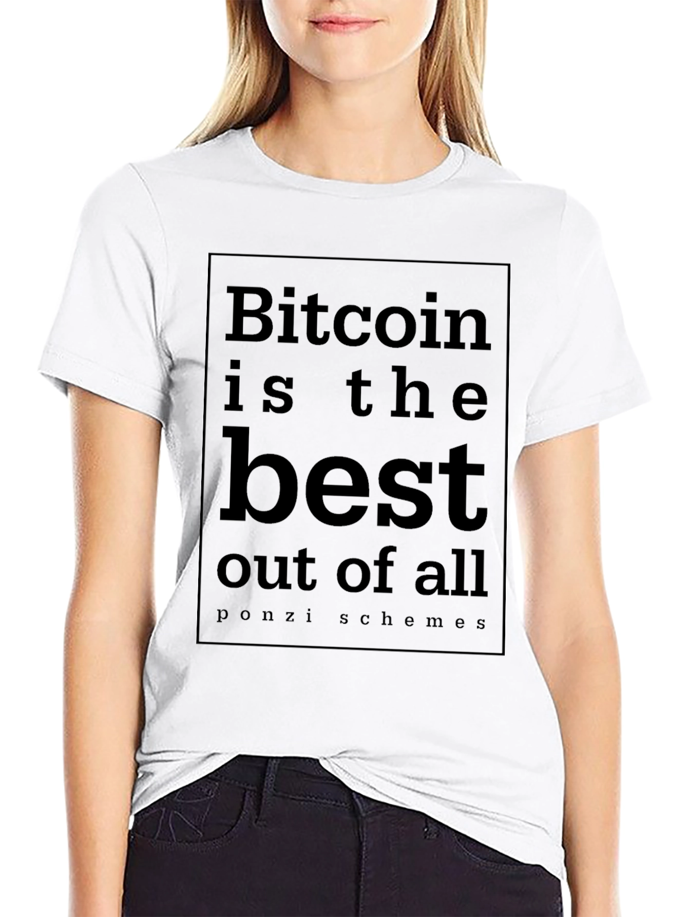Bitcoin Ponzi Schemes T-Shirt - Funny Crypto Tee