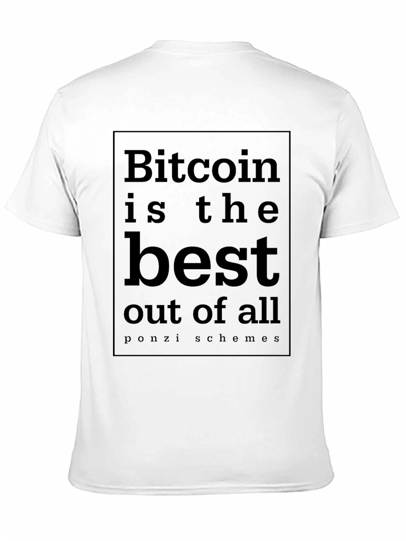 Bitcoin Ponzi Schemes T-Shirt - Funny Crypto Tee