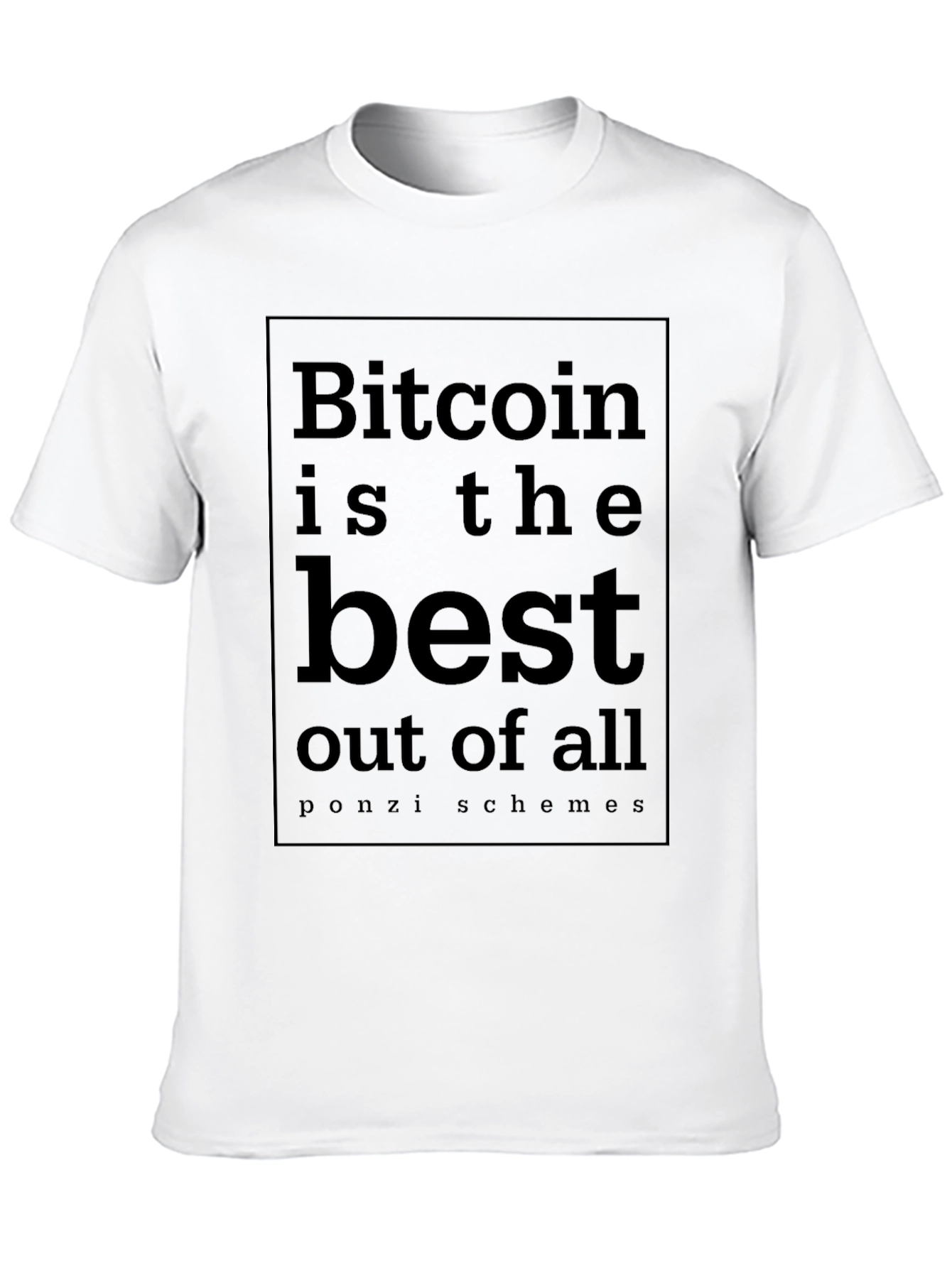 Bitcoin Ponzi Schemes T-Shirt - Funny Crypto Tee