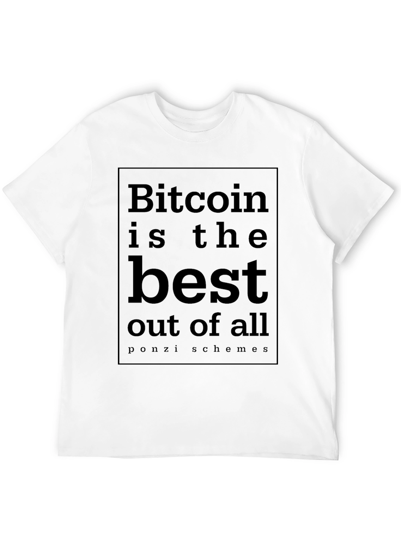 Bitcoin Ponzi Schemes T-Shirt - Funny Crypto Tee