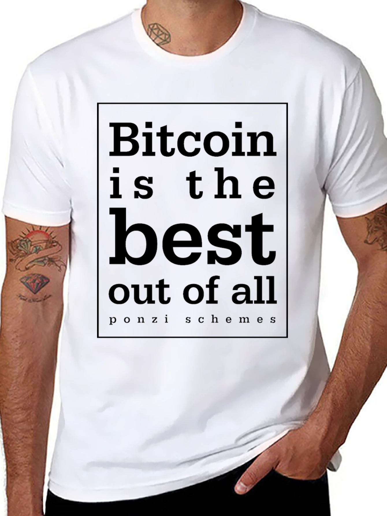 Bitcoin Ponzi Schemes T-Shirt - Funny Crypto Tee