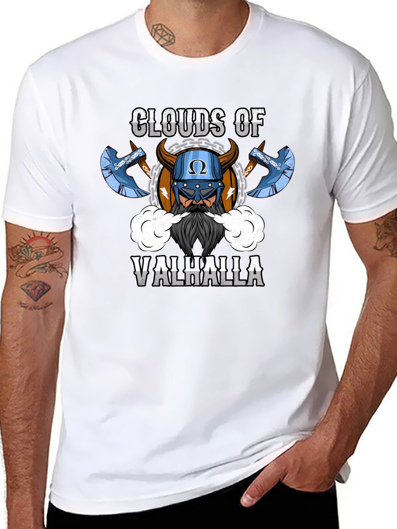 Clouds of Valhalla Viking T-Shirt