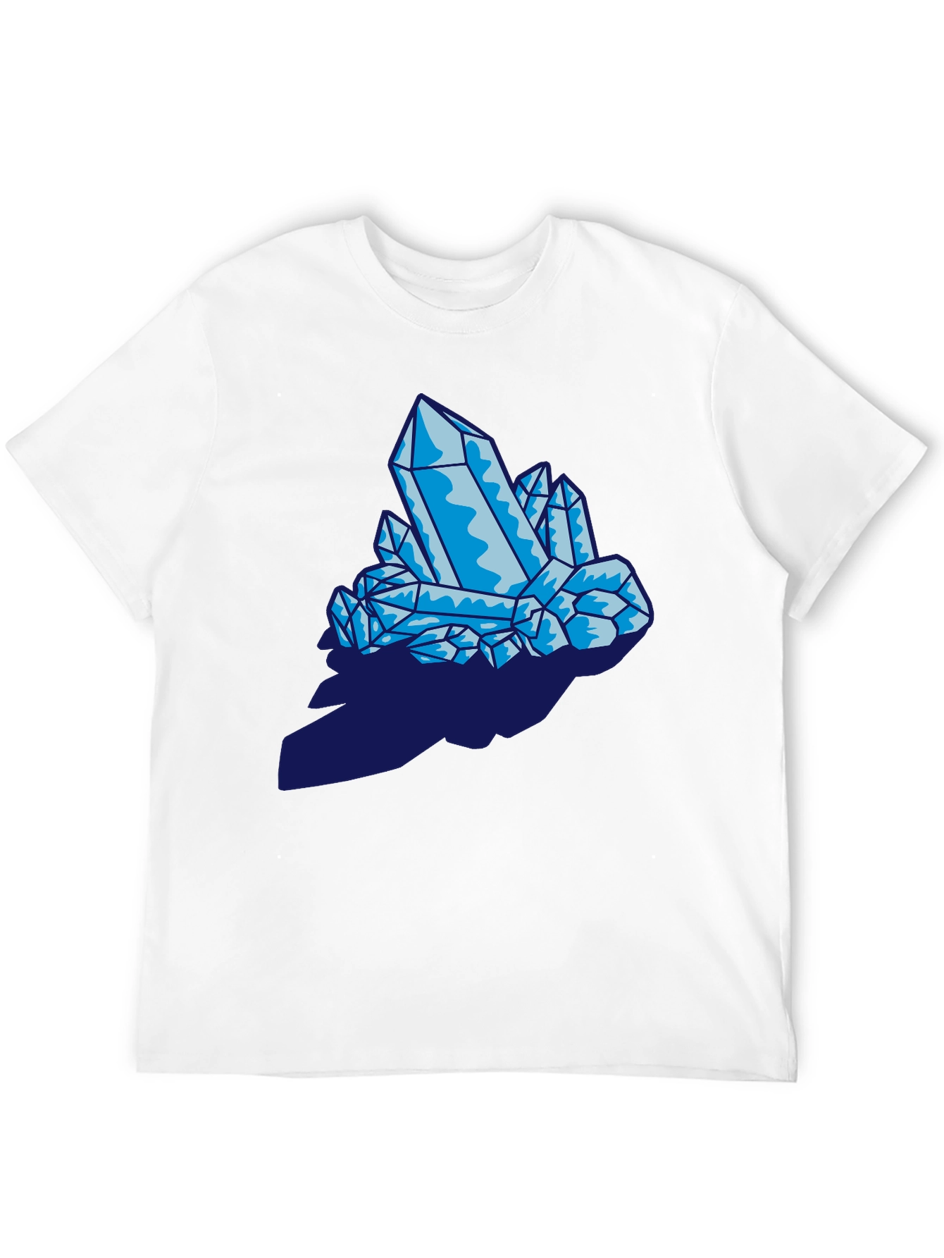 Crystal Graphic Print Black T-Shirt