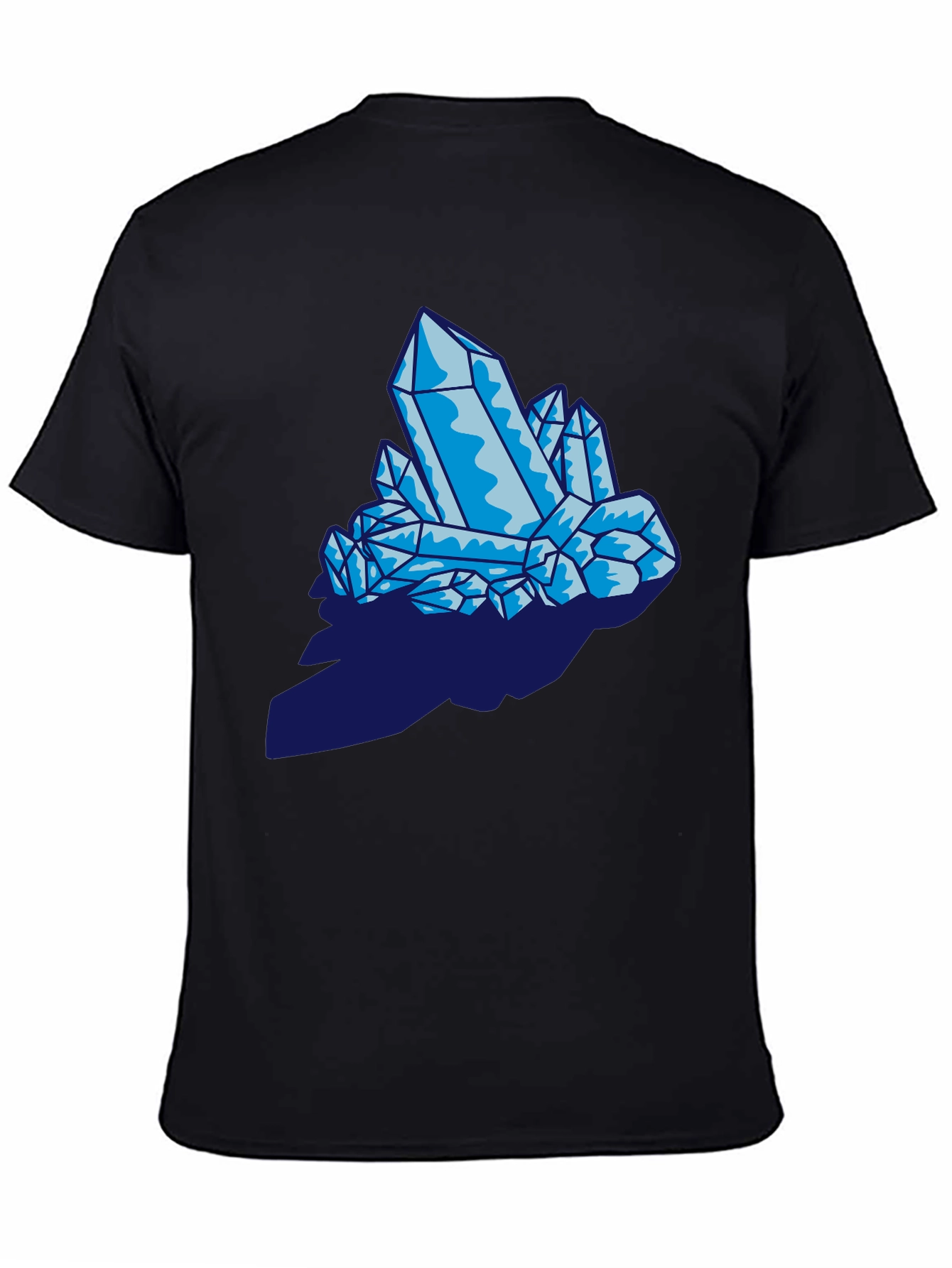 Crystal Graphic Print Black T-Shirt
