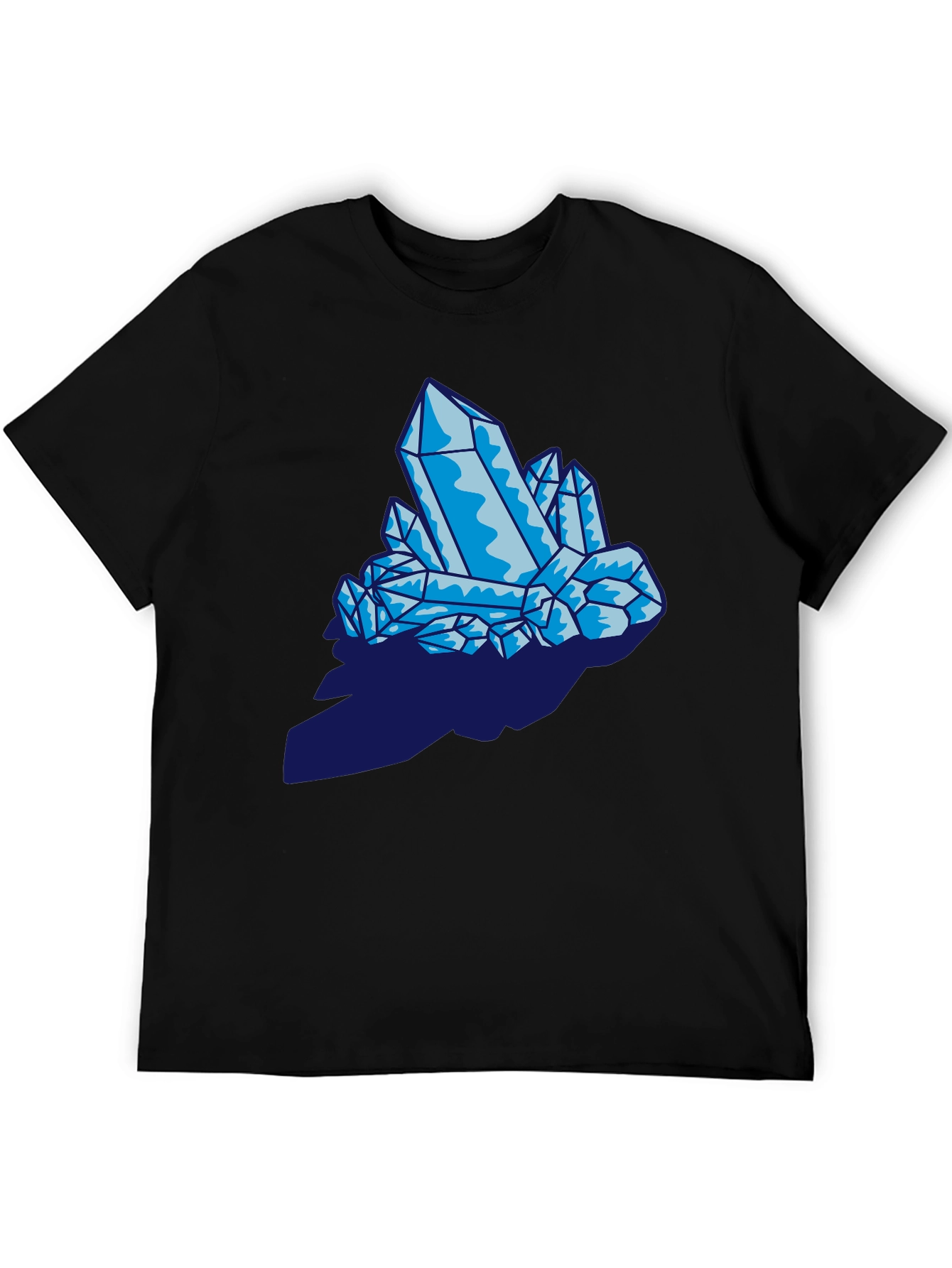Crystal Graphic Print Black T-Shirt
