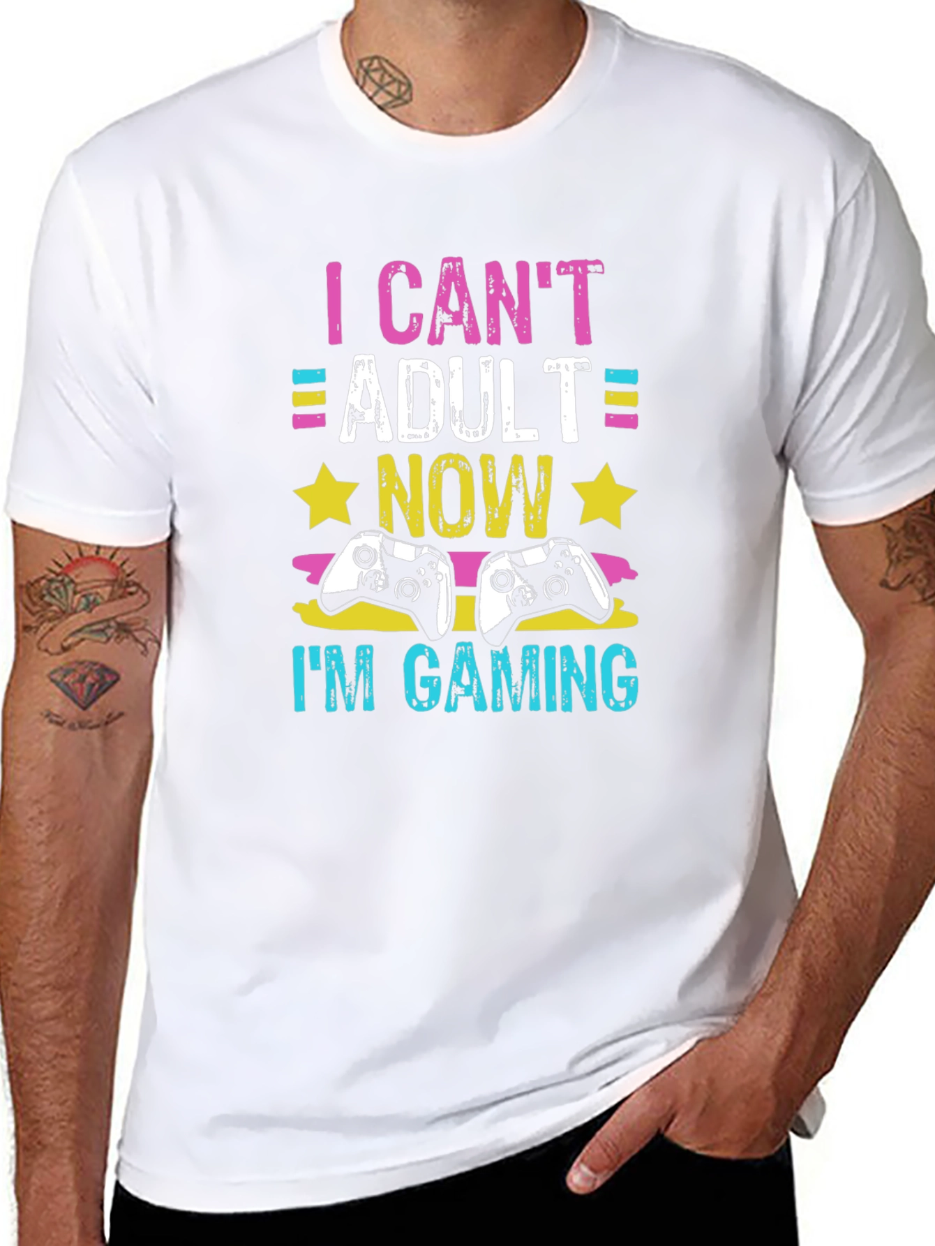I Cant Adult Now Im Gaming Graphic Tee