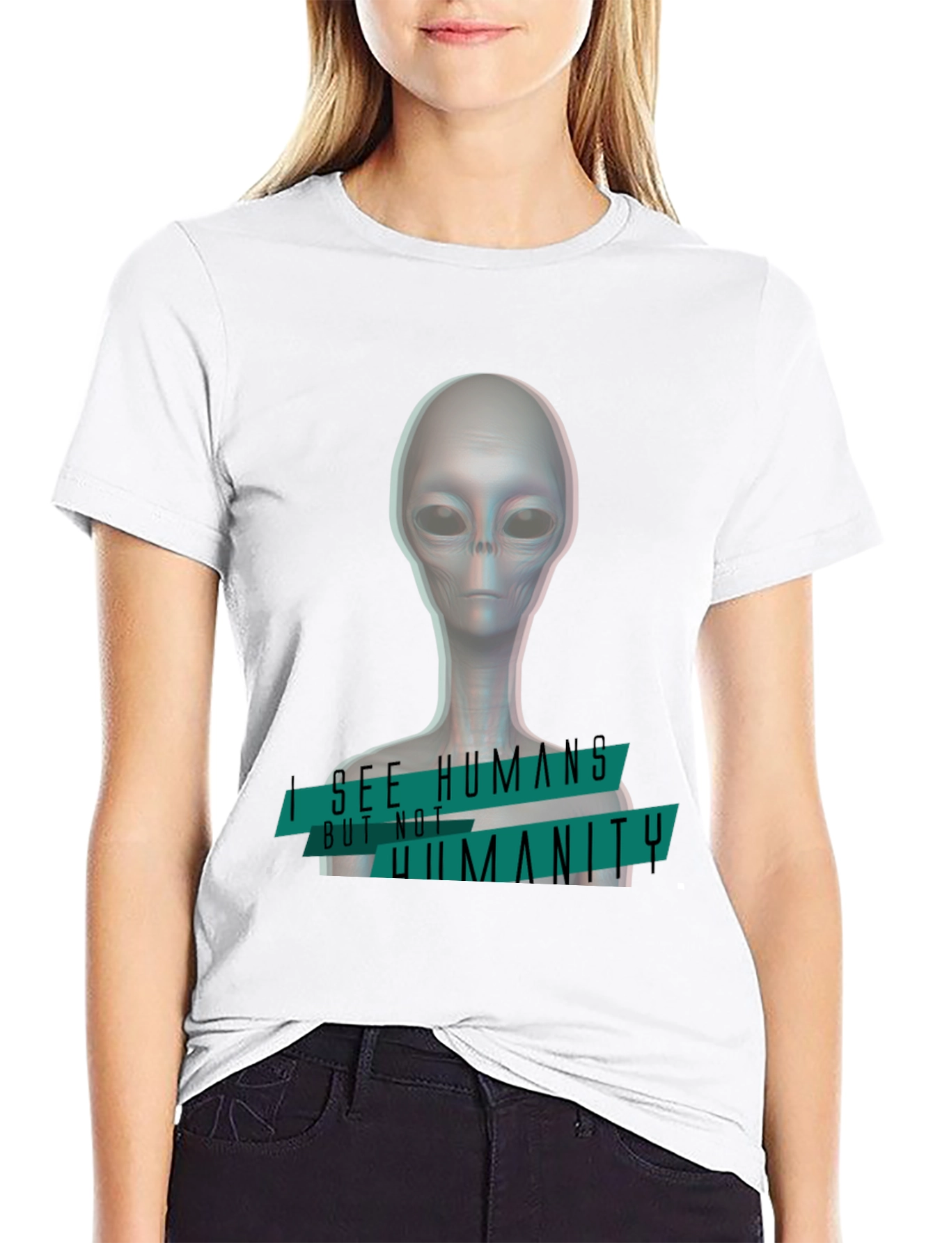 Alien I See Humans Graphic T-Shirt