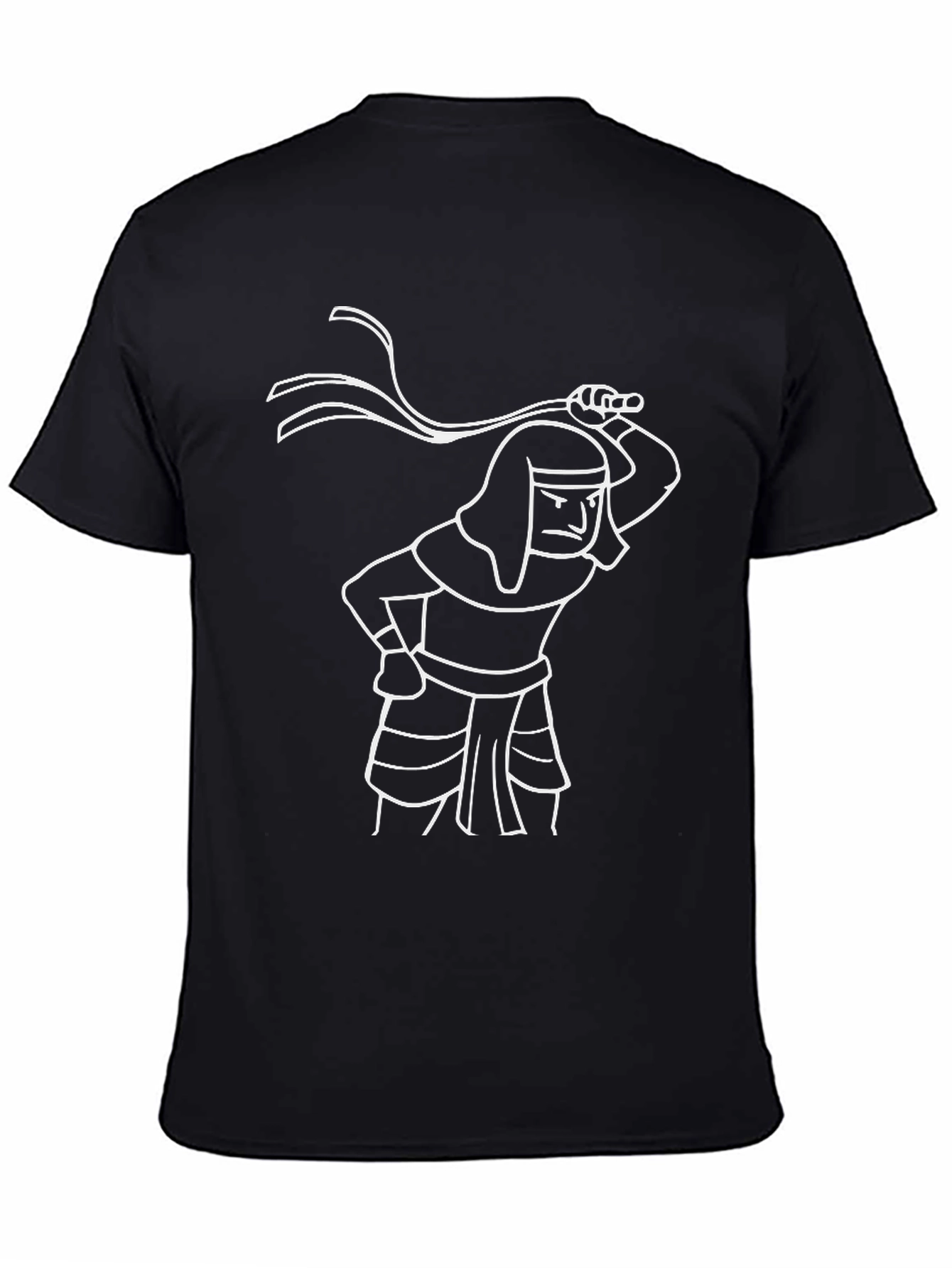 Egyptian Pharaoh Whip Black T-Shirt