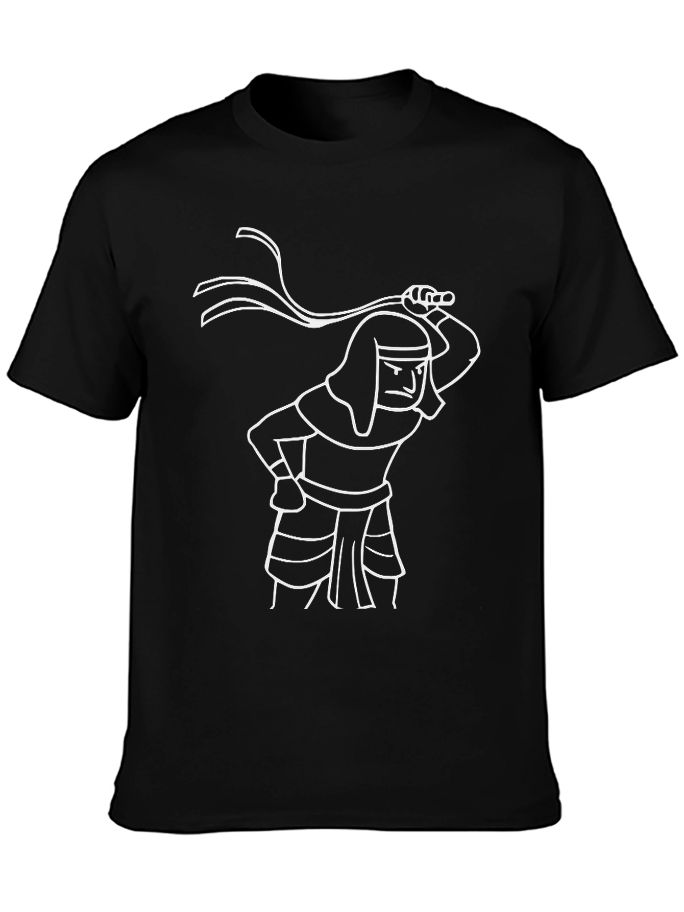 Egyptian Pharaoh Whip Black T-Shirt