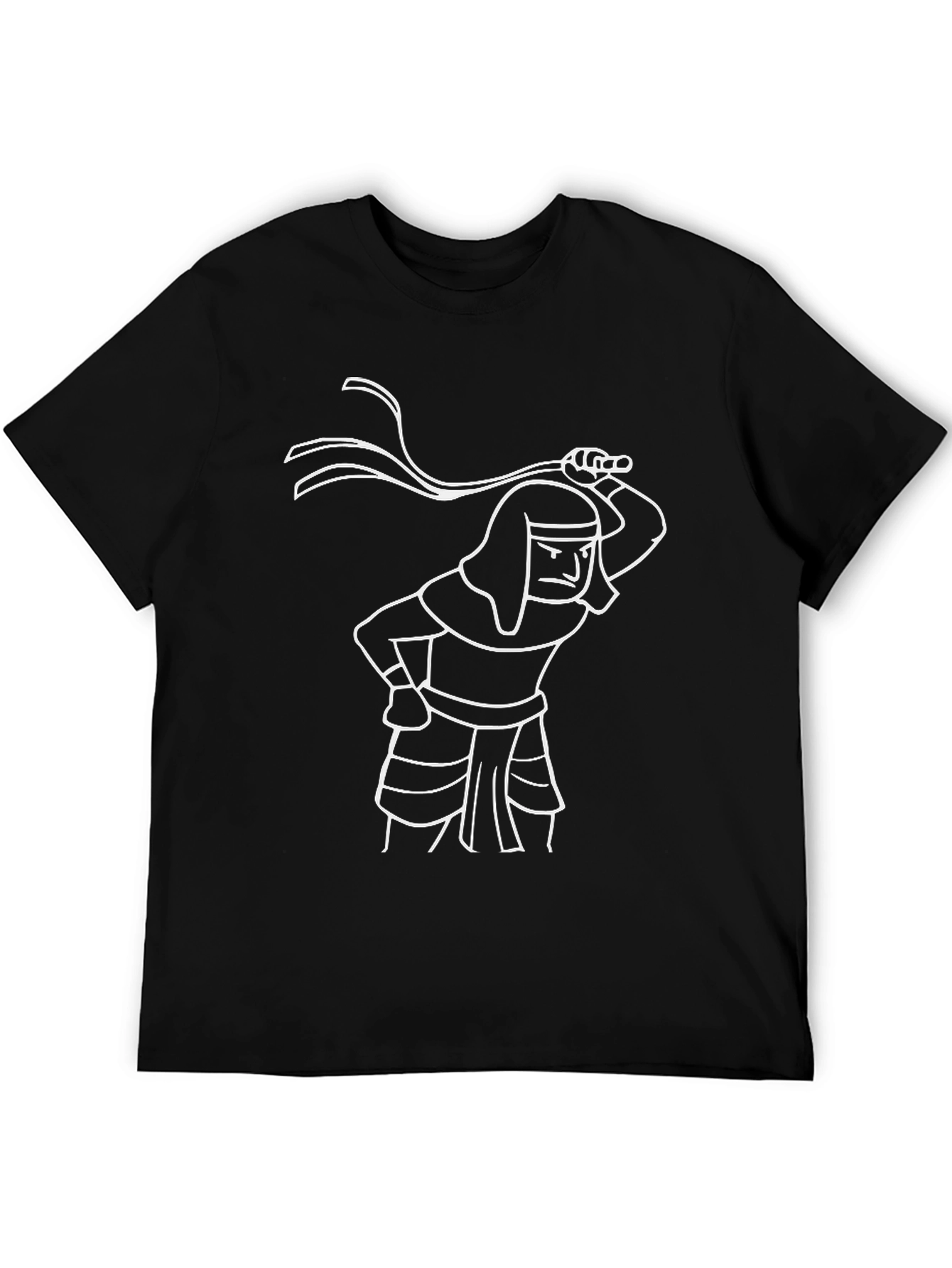 Egyptian Pharaoh Whip Black T-Shirt