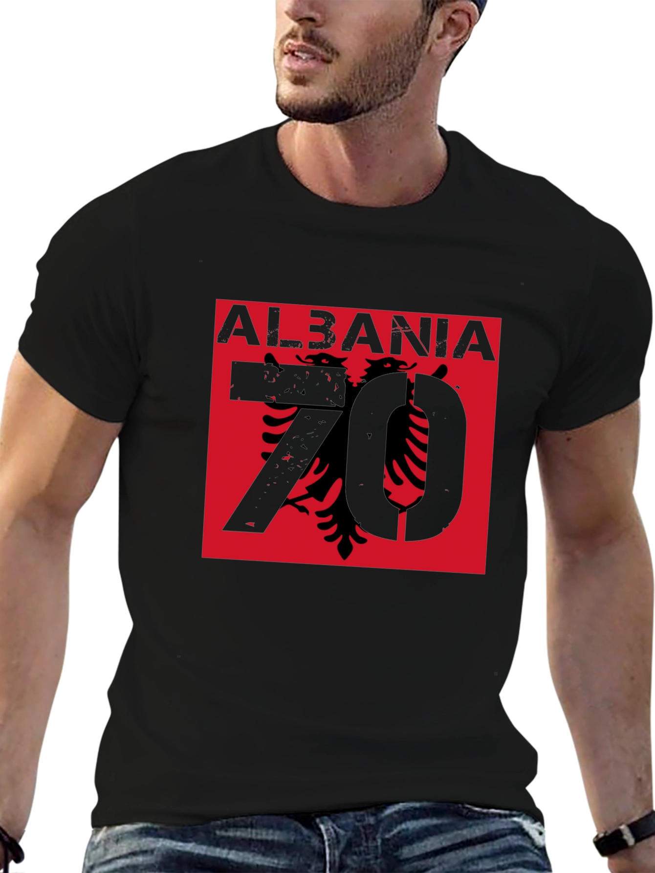 Albania Eagle Black T-Shirt