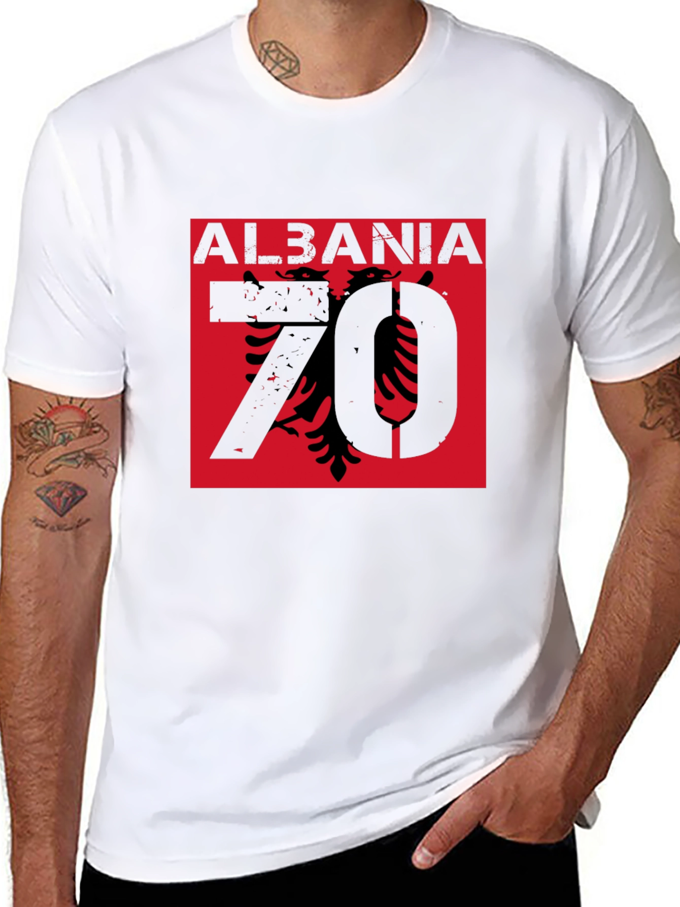 Albania Eagle Black T-Shirt