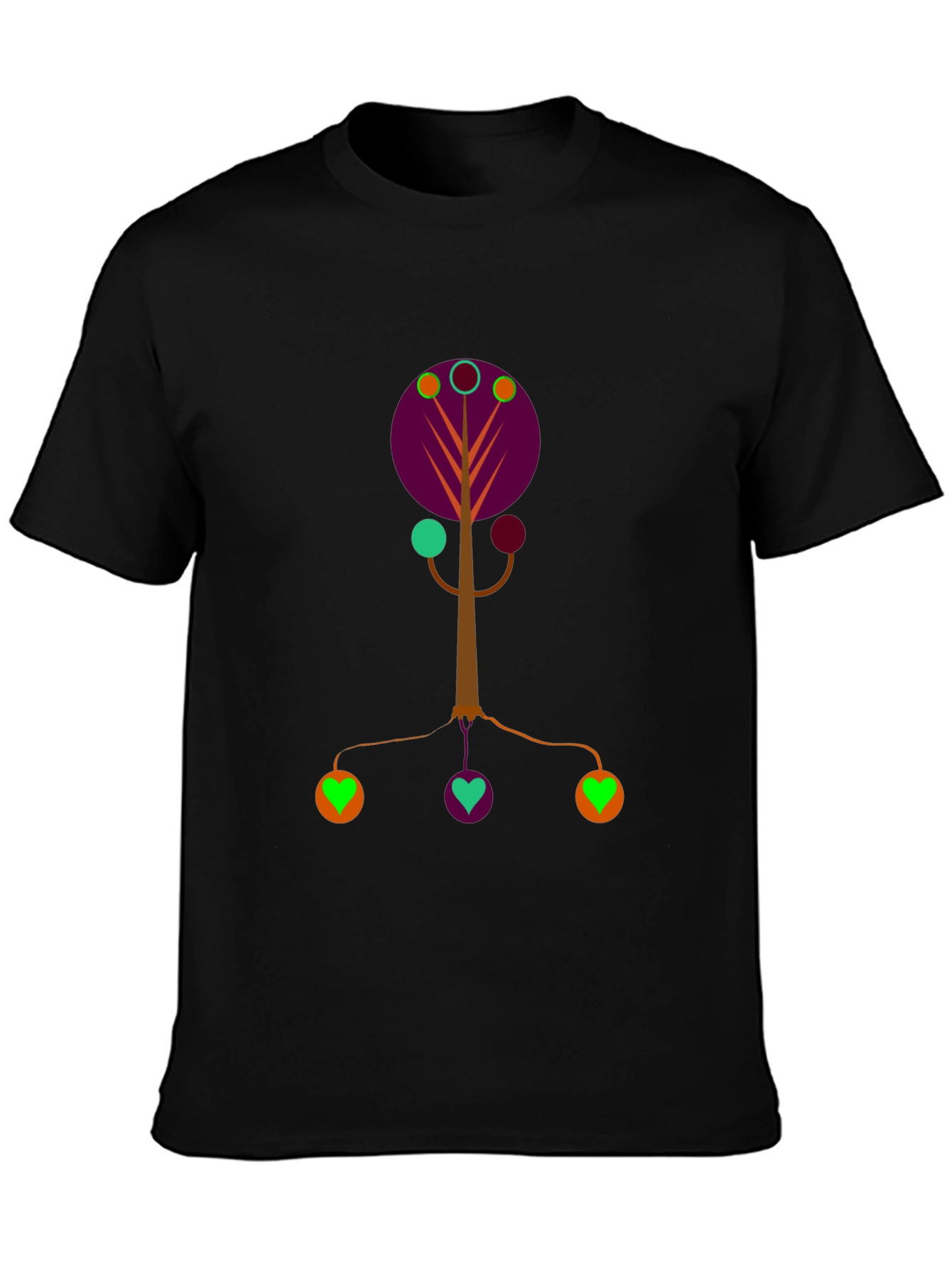 Abstract Tree Graphic Tee - Modern Art Shirt