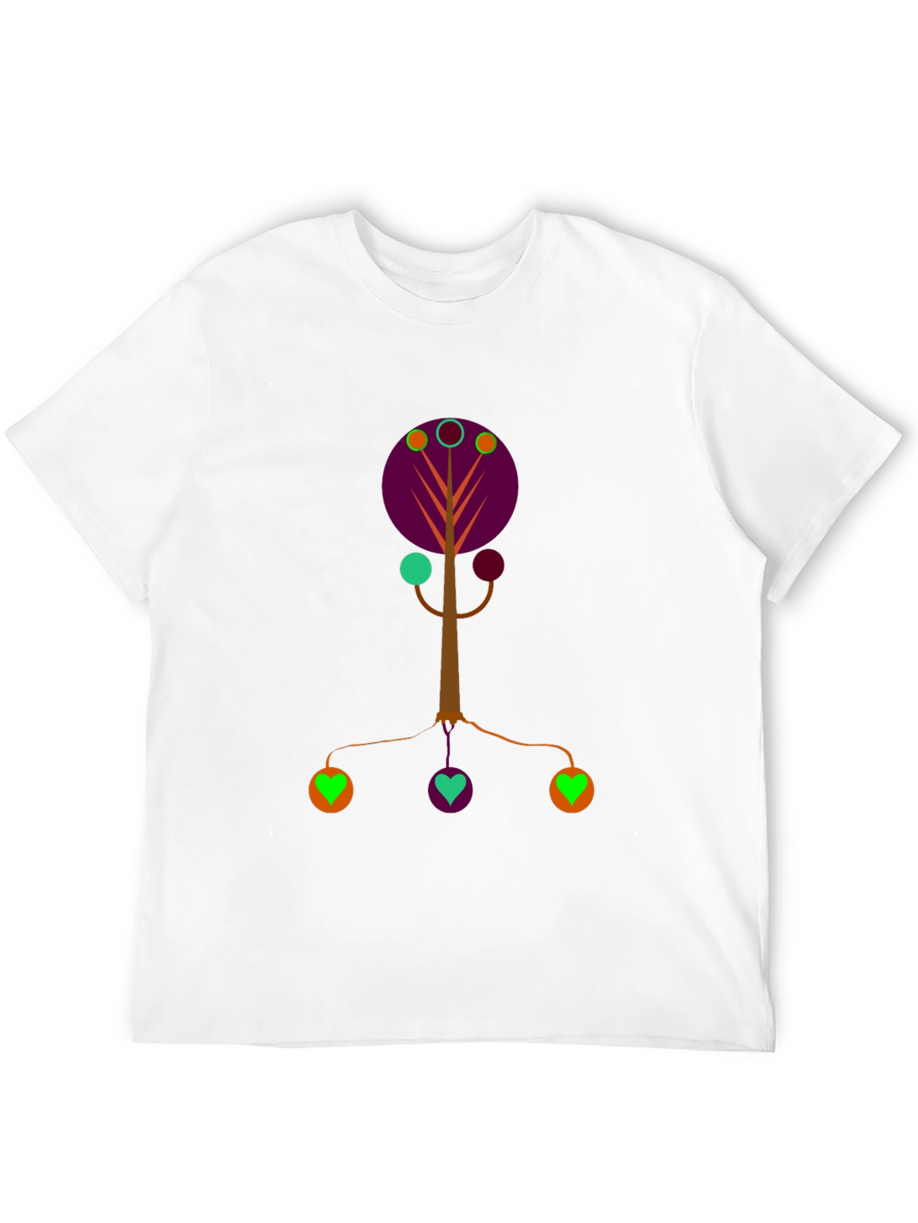 Abstract Tree Graphic Tee - Modern Art Shirt