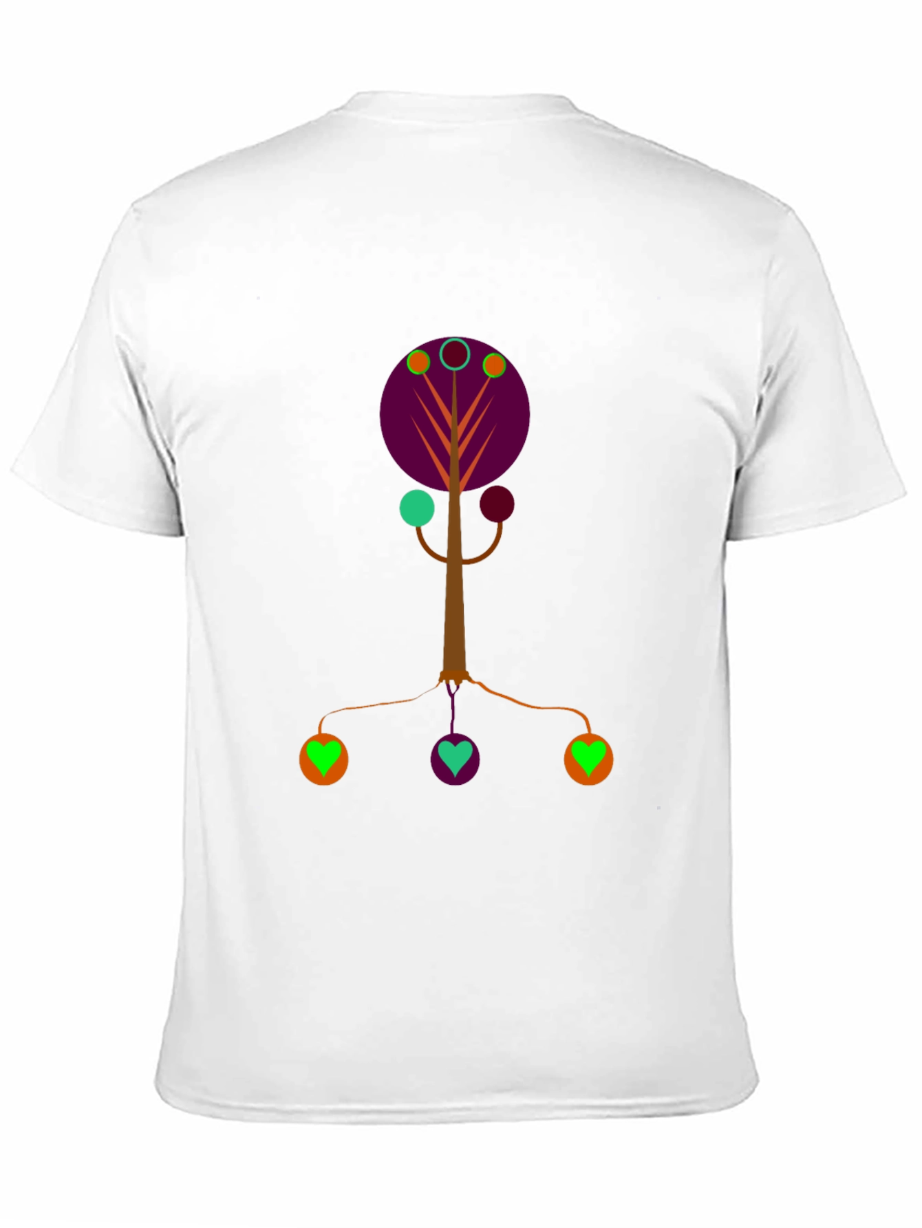 Abstract Tree Graphic Tee - Modern Art Shirt