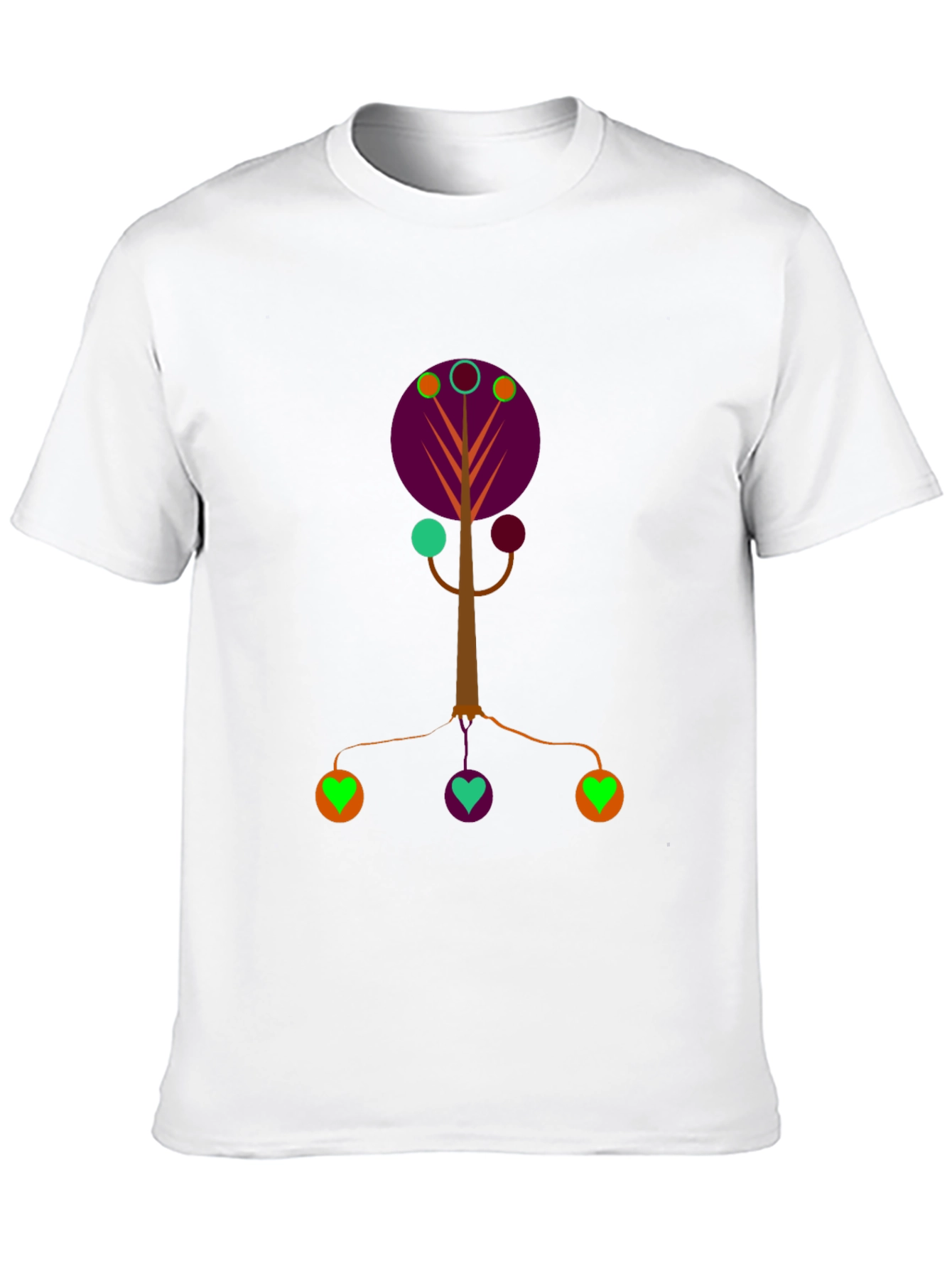 Abstract Tree Graphic Tee - Modern Art Shirt