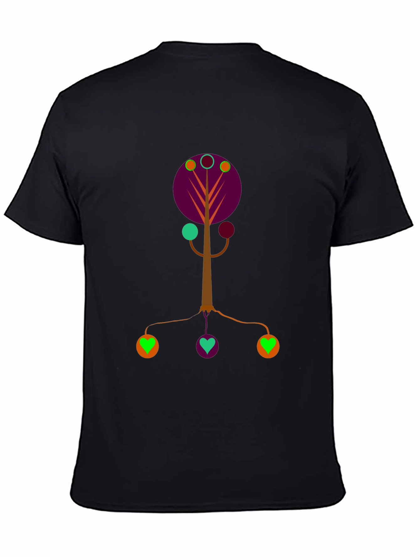 Abstract Tree Graphic Tee - Modern Art Shirt