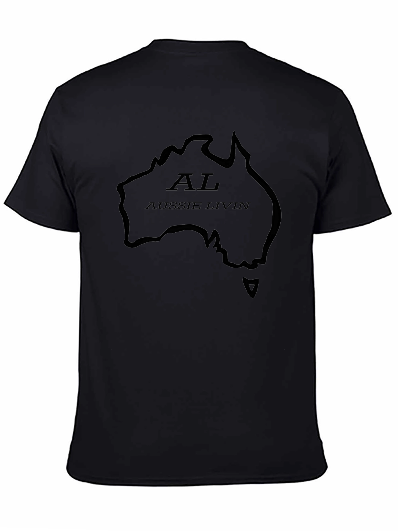 Aussie Livin Black T-Shirt