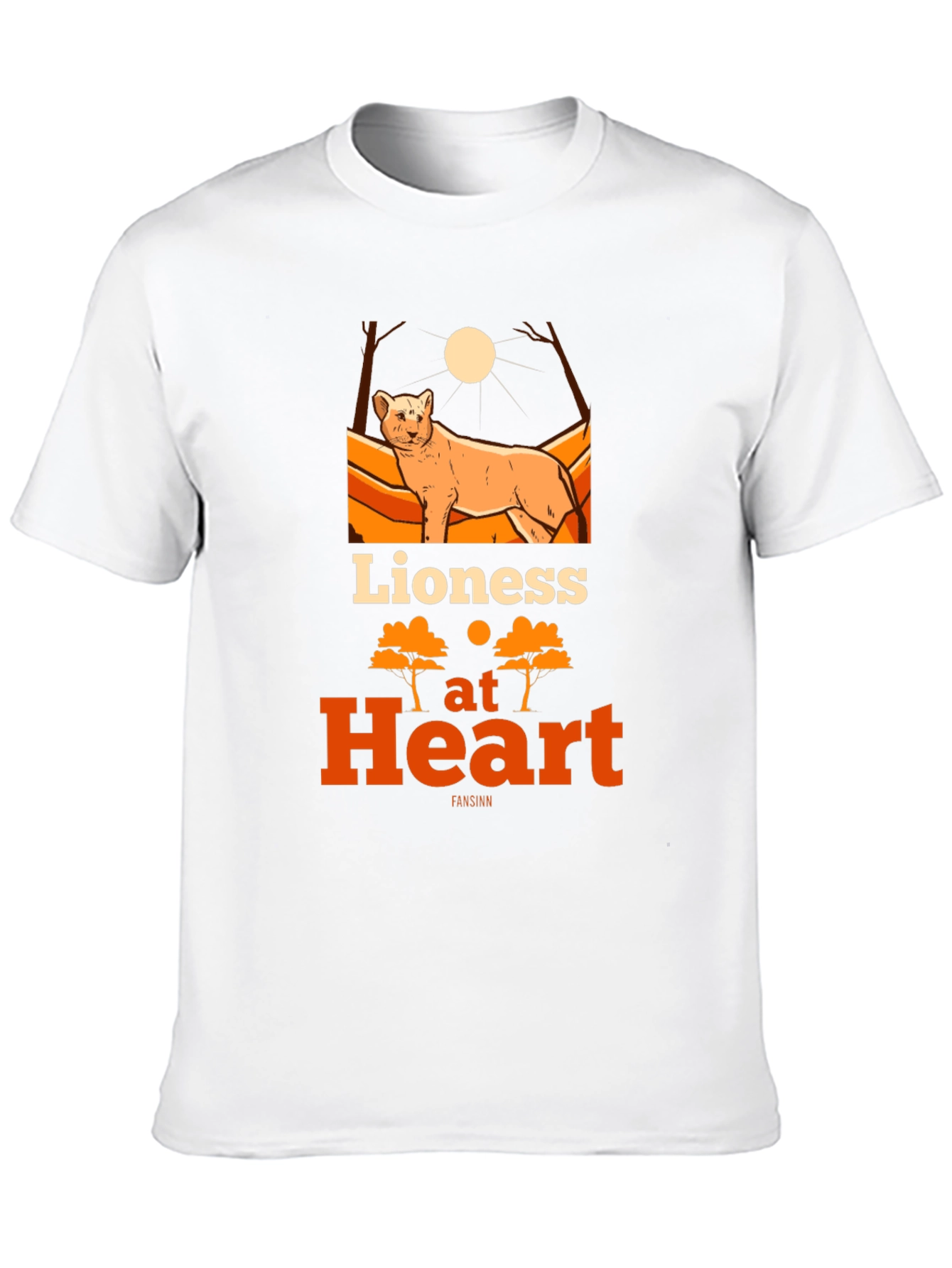 Lioness at Heart Graphic Tee - Bold Womens T-Shirt