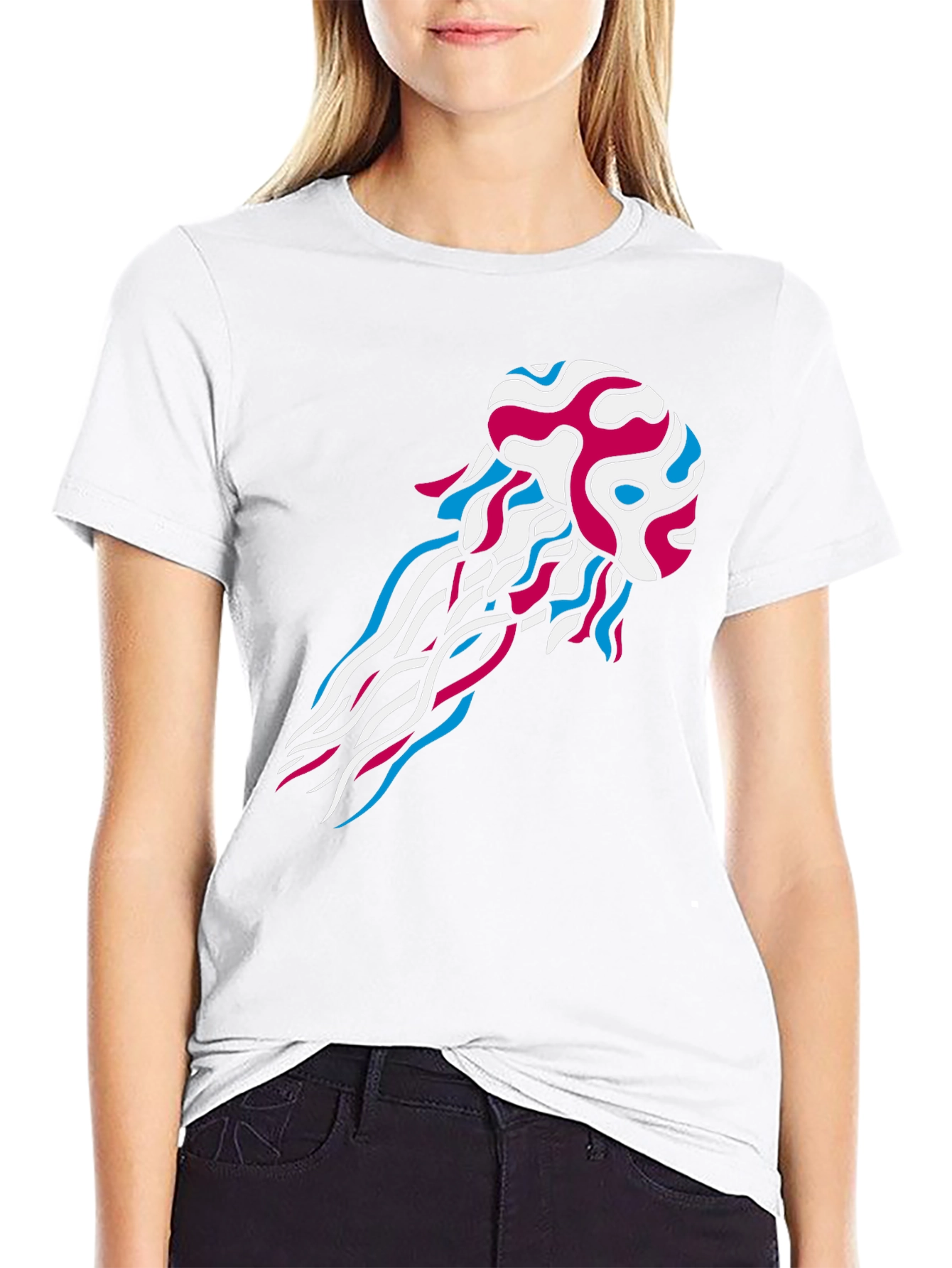 Jellyfish Graphic Tee - Mens Black T-Shirt
