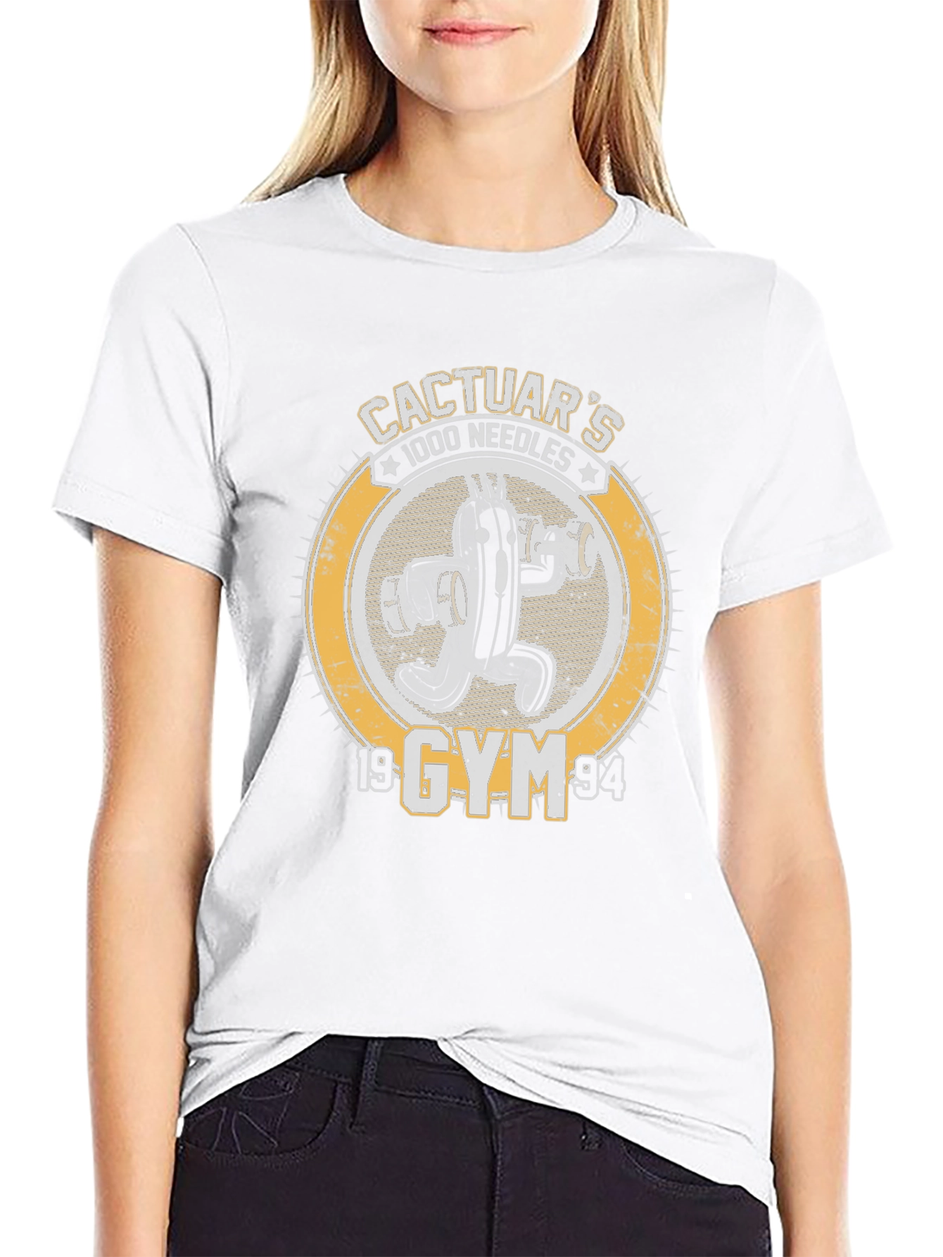 Cactuars Gym 1000 Needles Black T-Shirt
