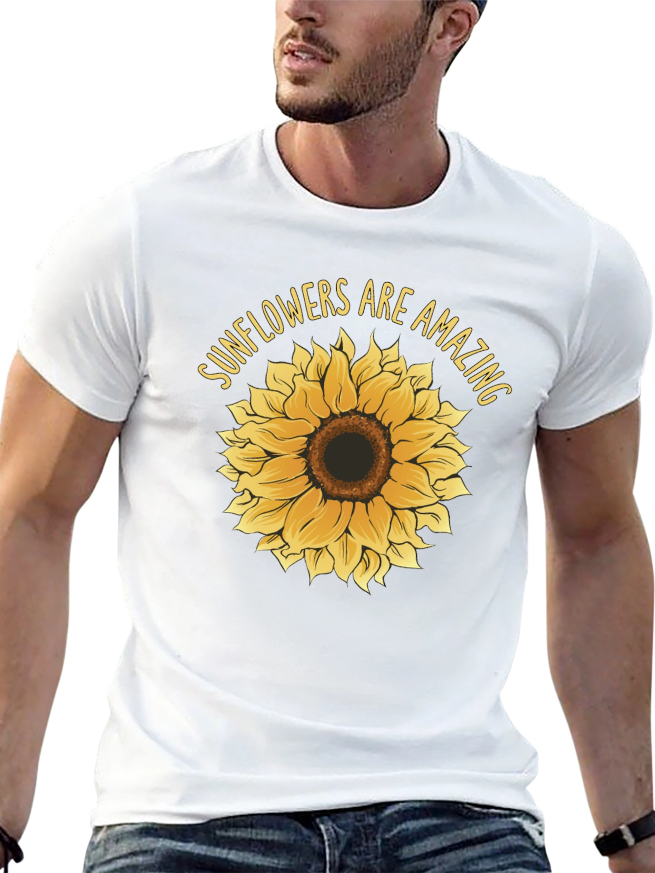 Sunflower Are Amazing Black T-Shirt