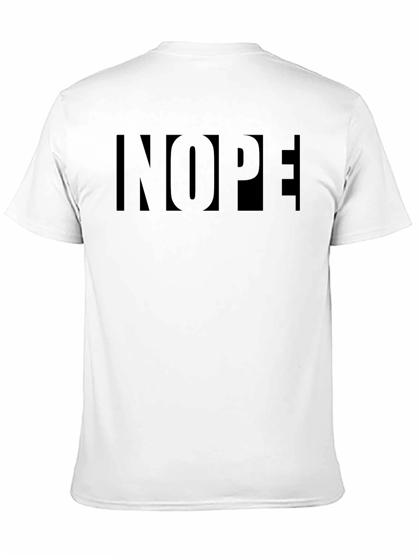 Nope Graphic Tee - Mens Black Cotton T-Shirt