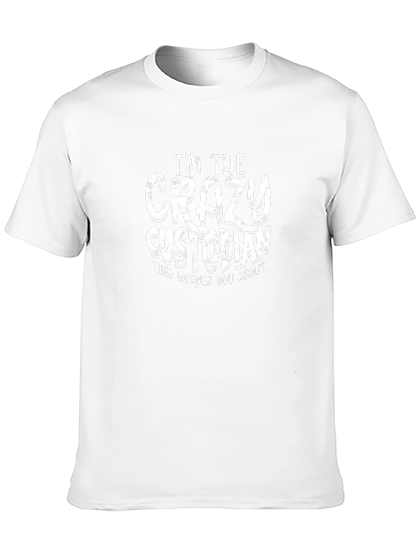Crazy Custodian Graphic T-Shirt - Funny Janitor Tee