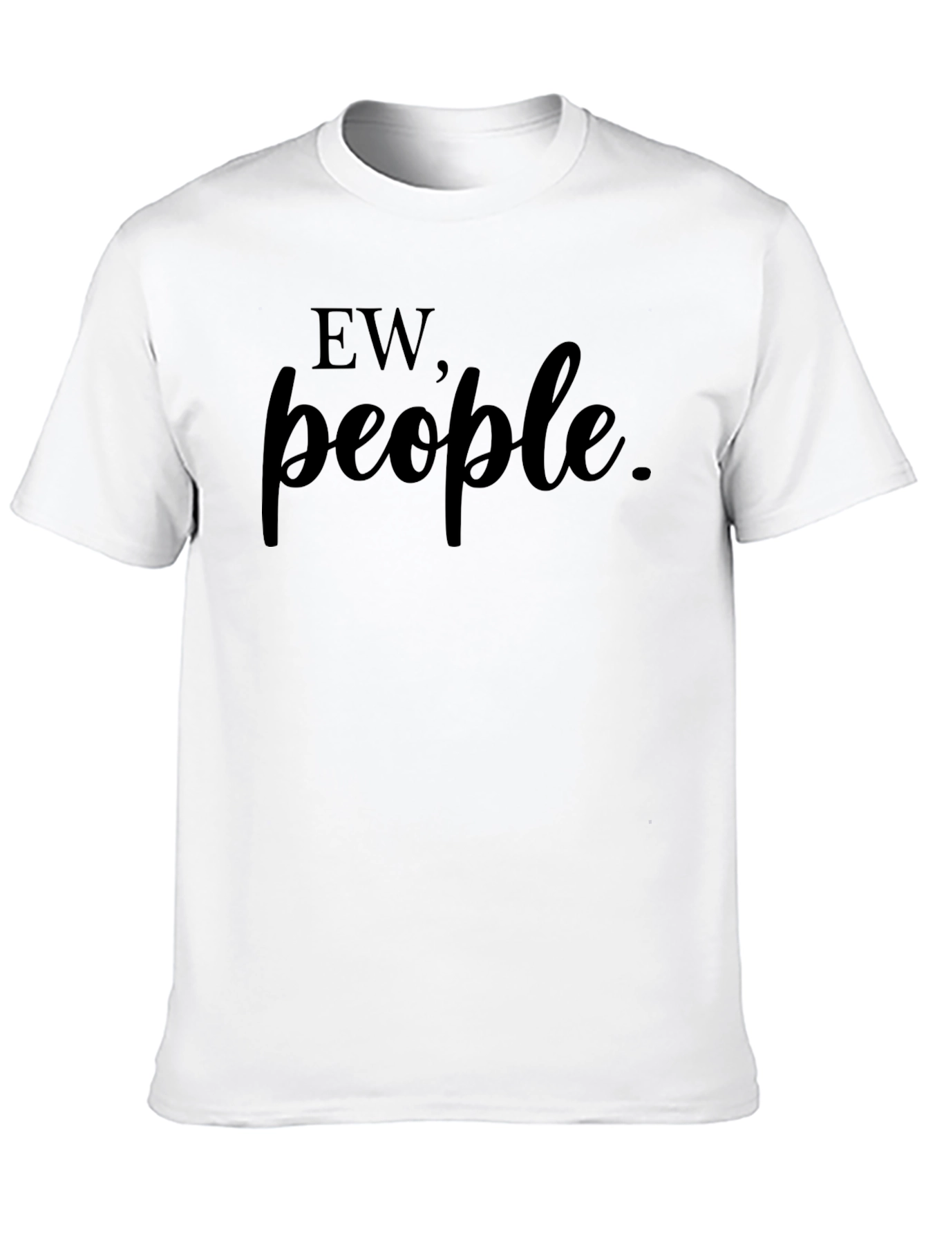 Ew People. Graphic T-Shirt - Black